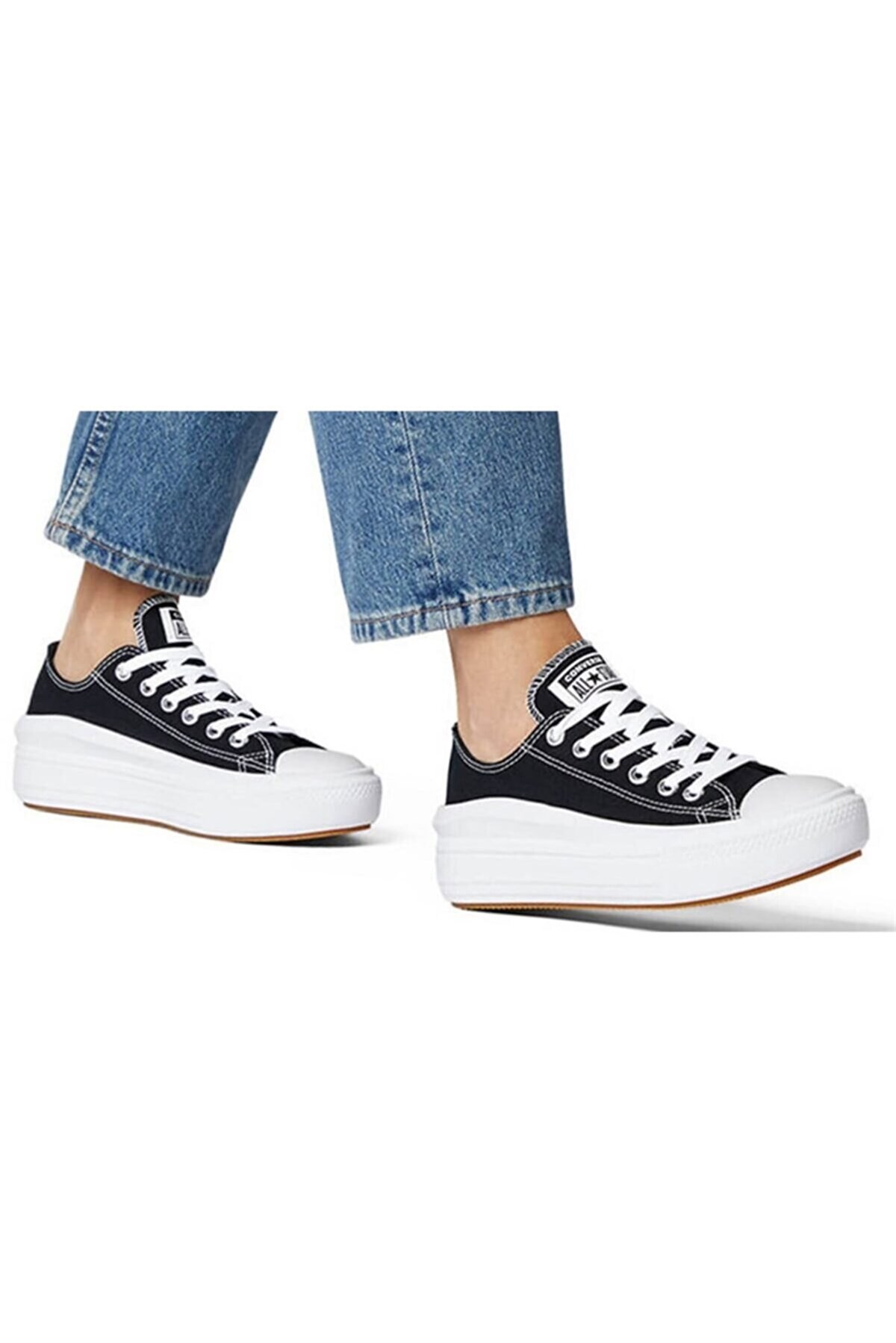 CONVERSEGünlük SporConvers CHUCK TAYLOR ALL STAR MOVE CANVAS PLATFORM Kadın Günlük Spor Ayakkabı 570256CSiyah-Byz