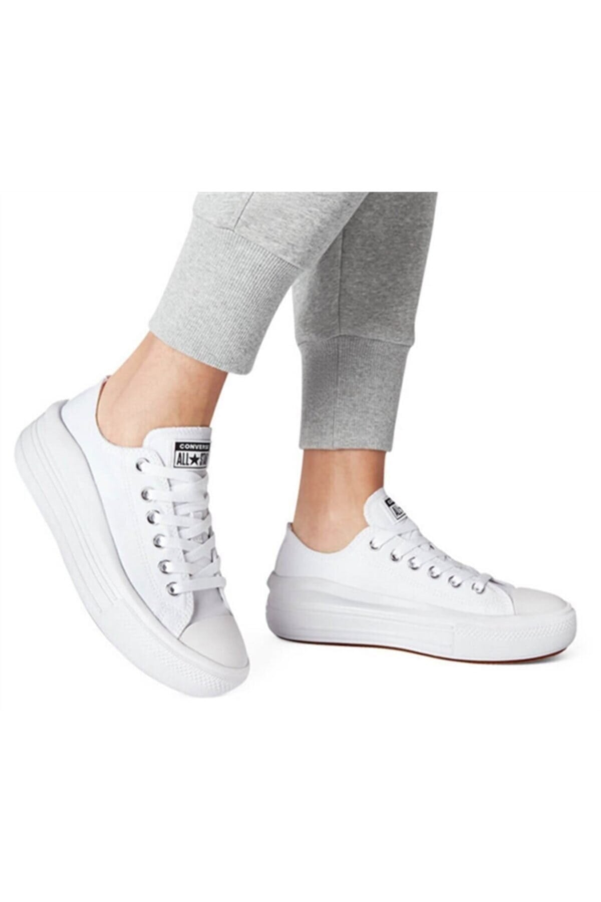 CONVERSEGünlük SporConvers CHUCK TAYLOR ALL STAR MOVE CANVAS PLATFORM Kadın Günlük Spor Ayakkabı 570257CBEYAZ