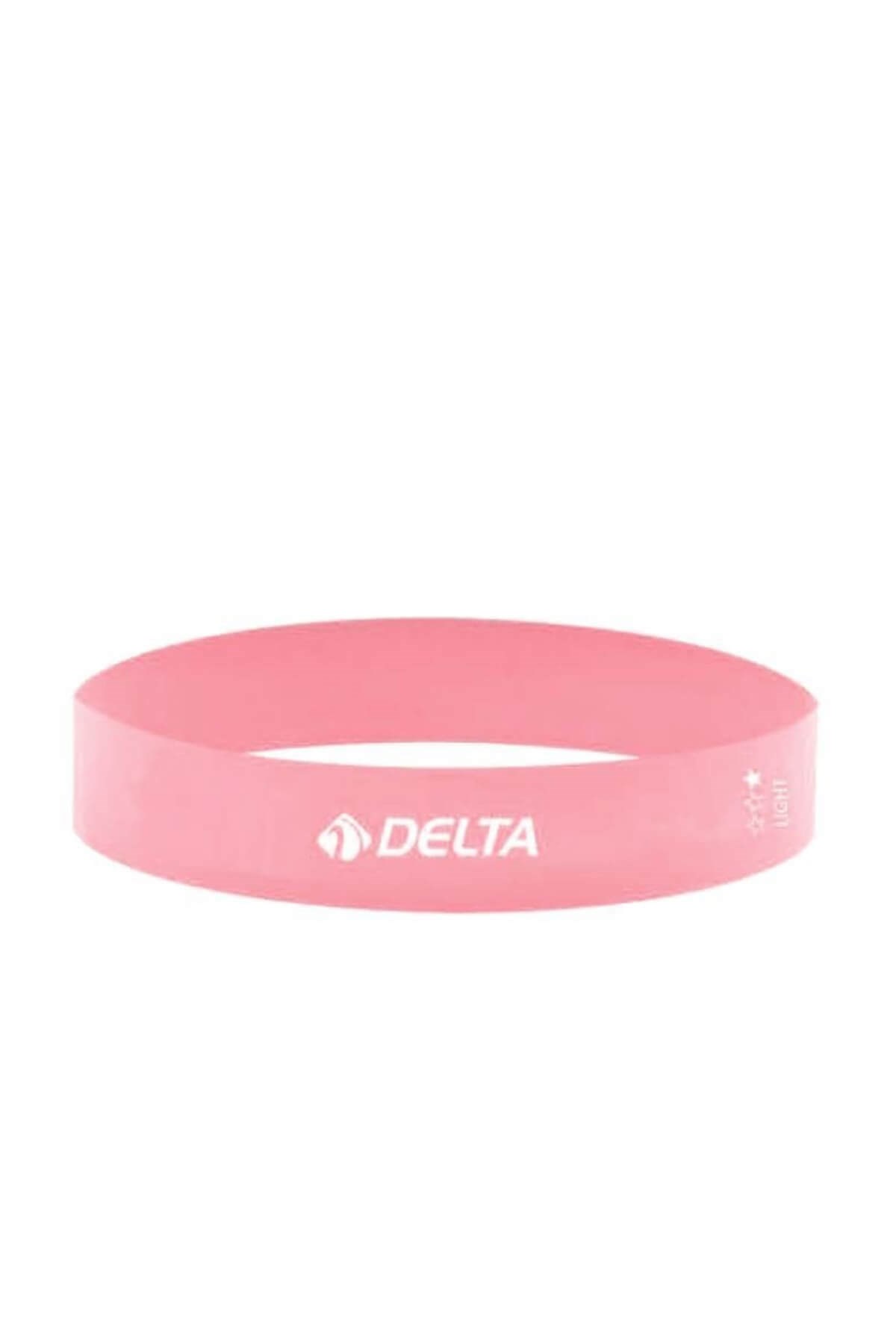 DELTAAerobik BandDelta Aerobik Loop Bant Hafif 50x5 cm Unisex Aerobik Band PLL 311-Pembe