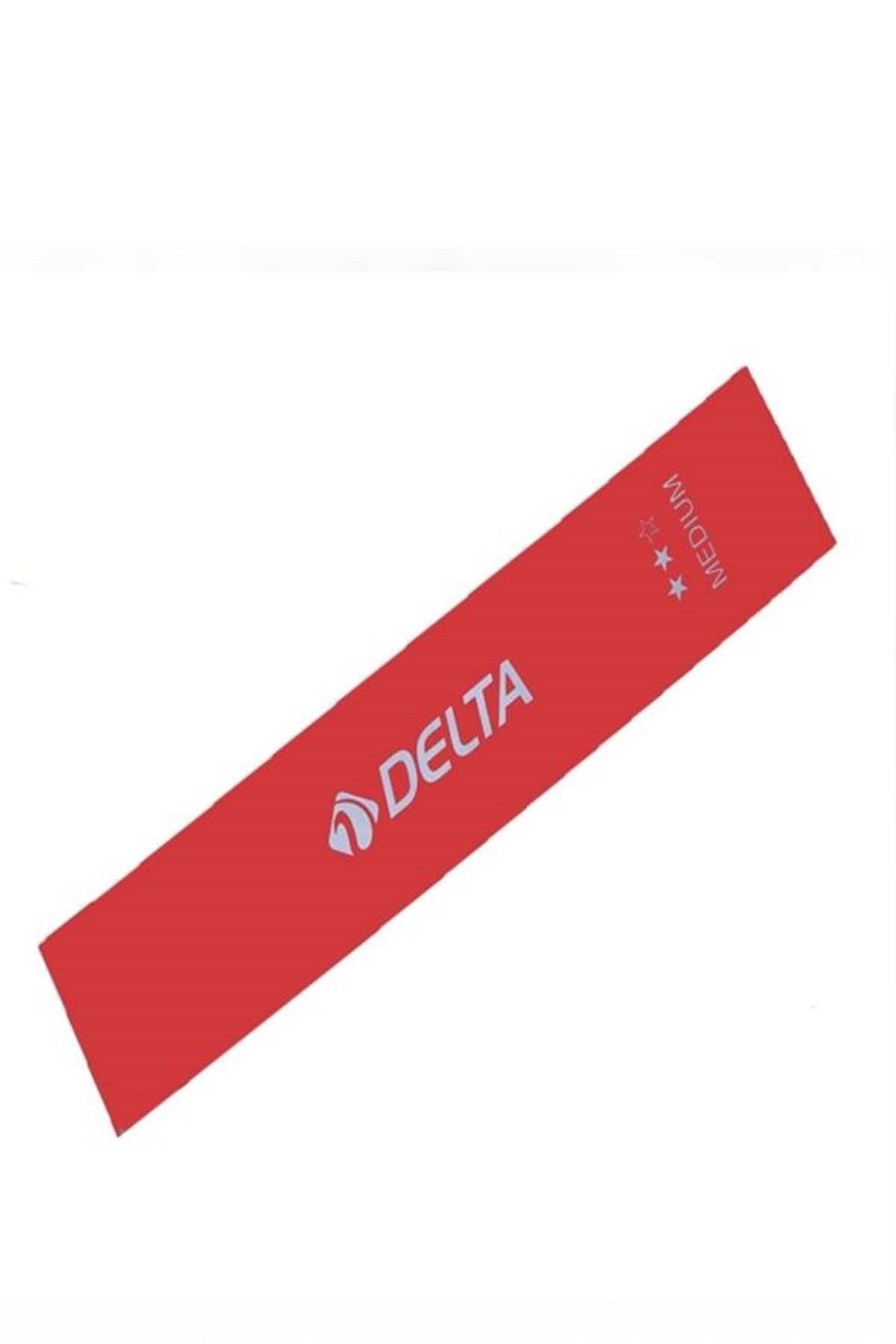 Delta AEROBİK LOOP BANT ORTA 50x5 CM Unisex Aerobik Band RLM 614KIRMIZI