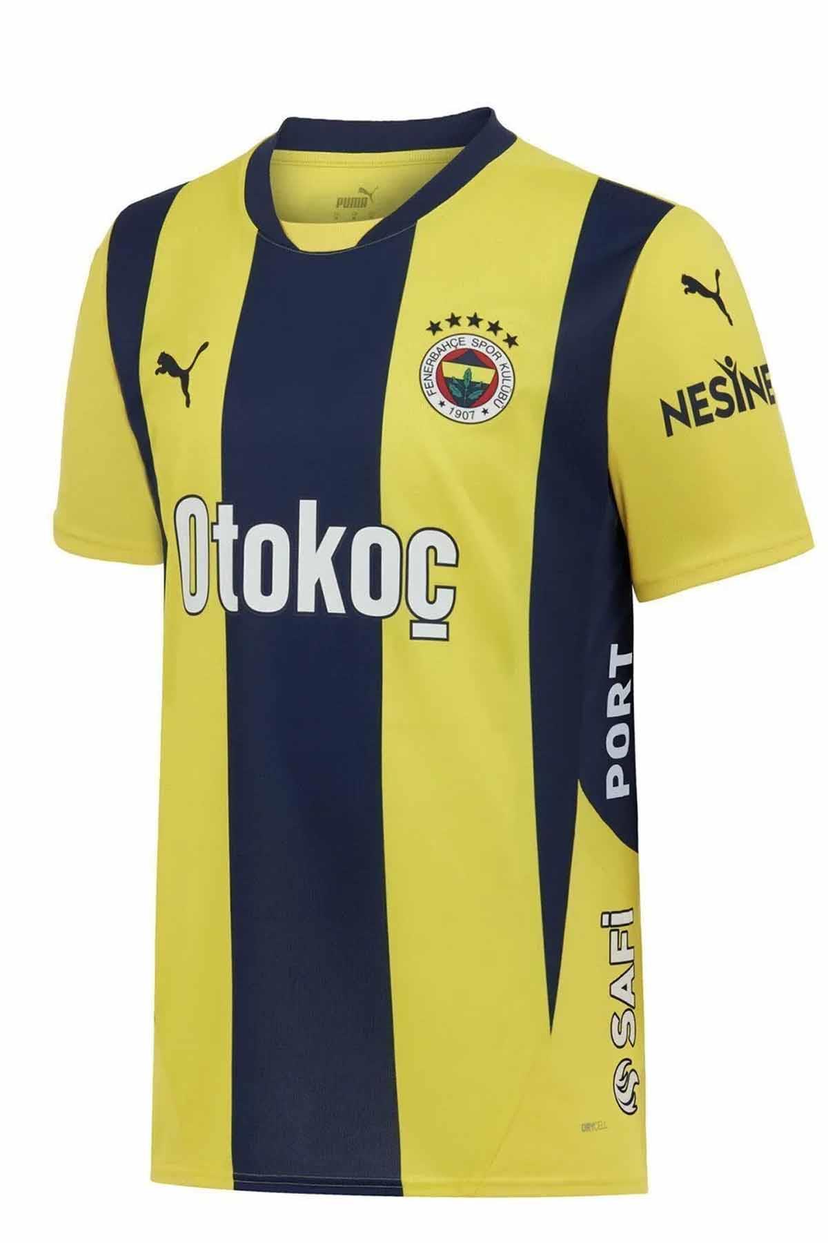 FenerbahçeFormaFenerbahçe 2024/2025 Yeni Sezon Çubuklu Forma Erkek Forma 7753620-01Sarı-Laciv