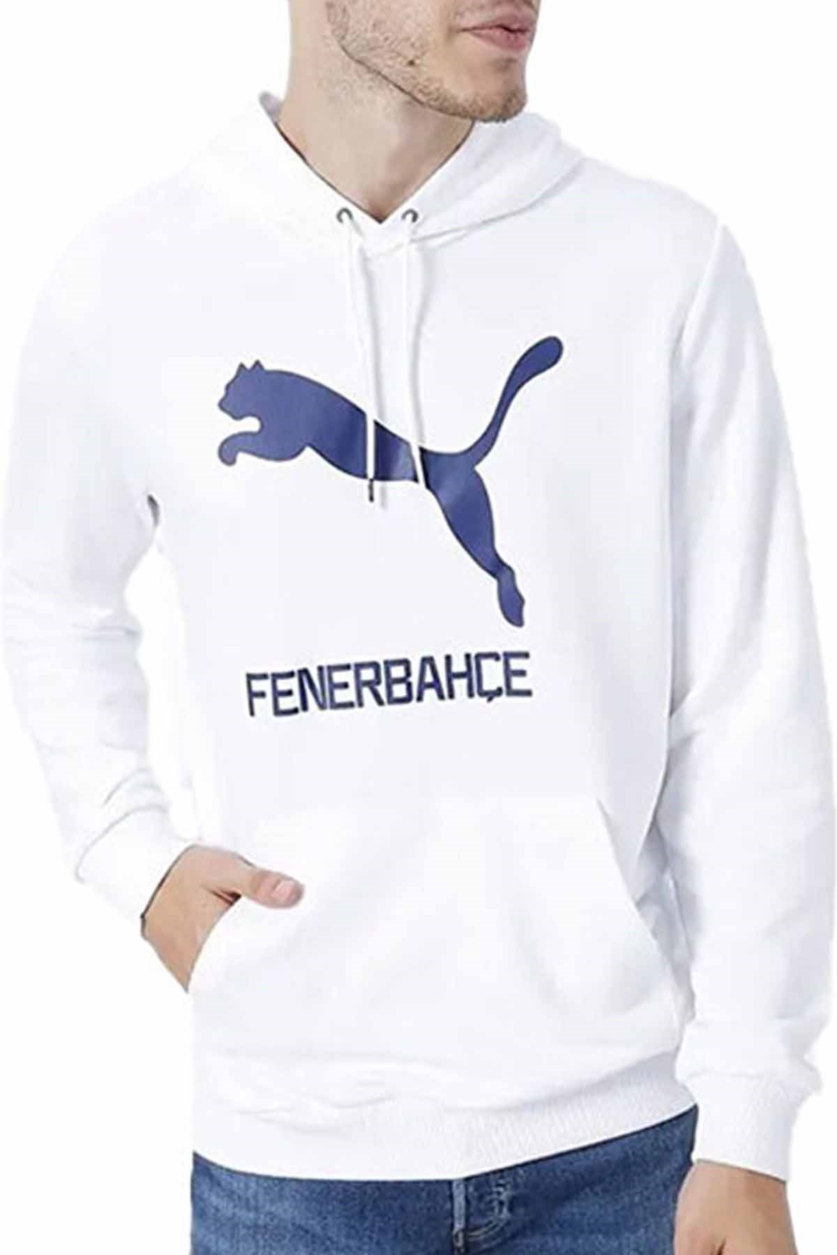 FenerbahçeSweatshirtFenerbahçe S.K Kapşonlu Sweatshirt Erkek Sweatshirt 773139-02RSBEYAZ