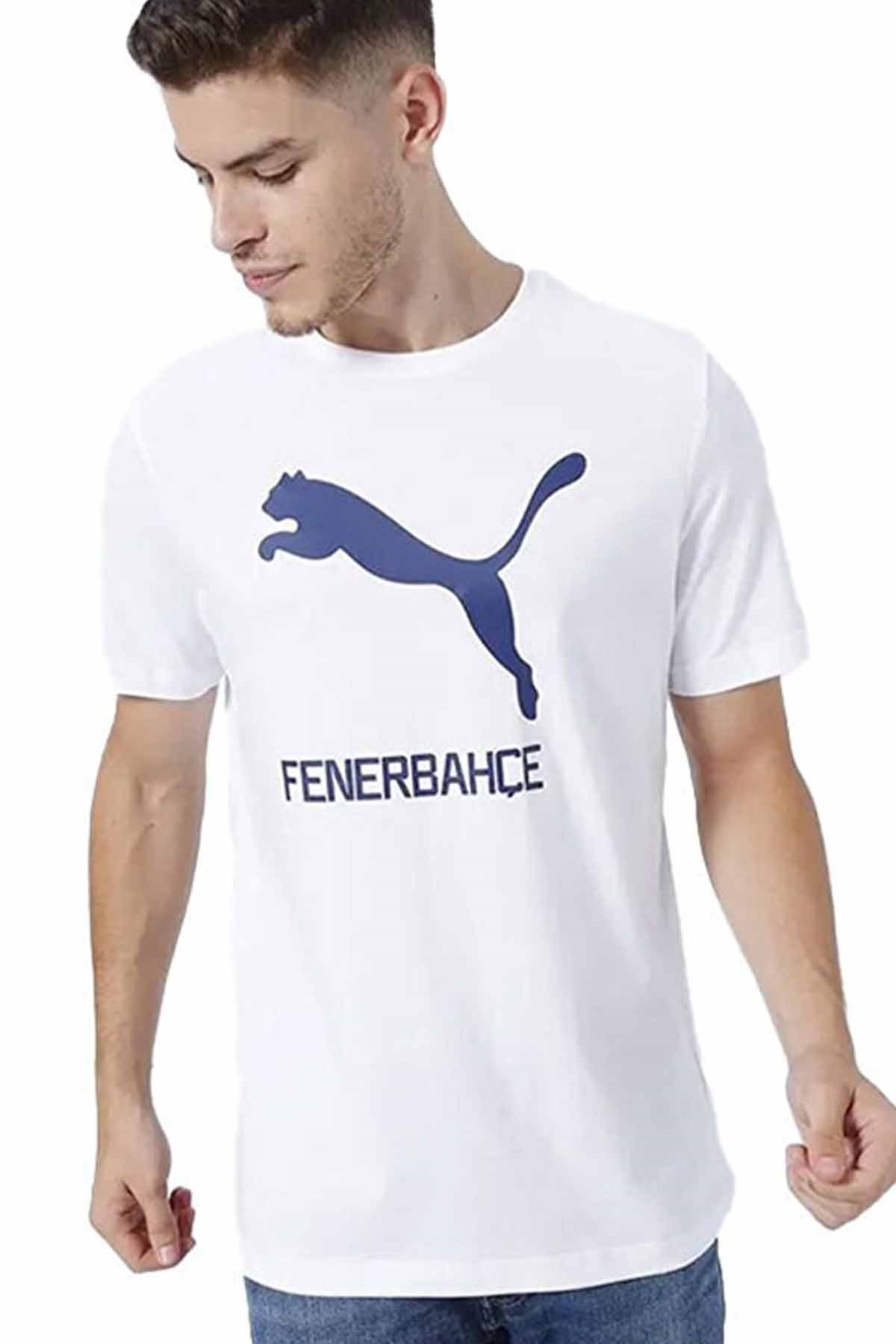 FenerbahçeTişörtFenerbahçe S.K Pamuklu Kumaş Erkek Tişört 773136-02BEYAZ