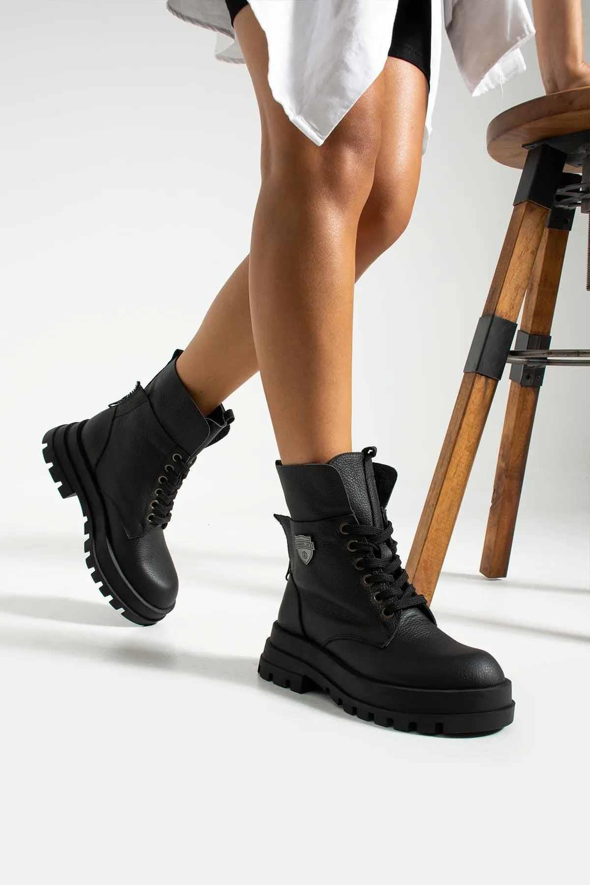 HAMMER JACKBotHammer Jack Lenora Kadın Bot Kadın Bot Ayakkabı 455 2120-ZSIYAH