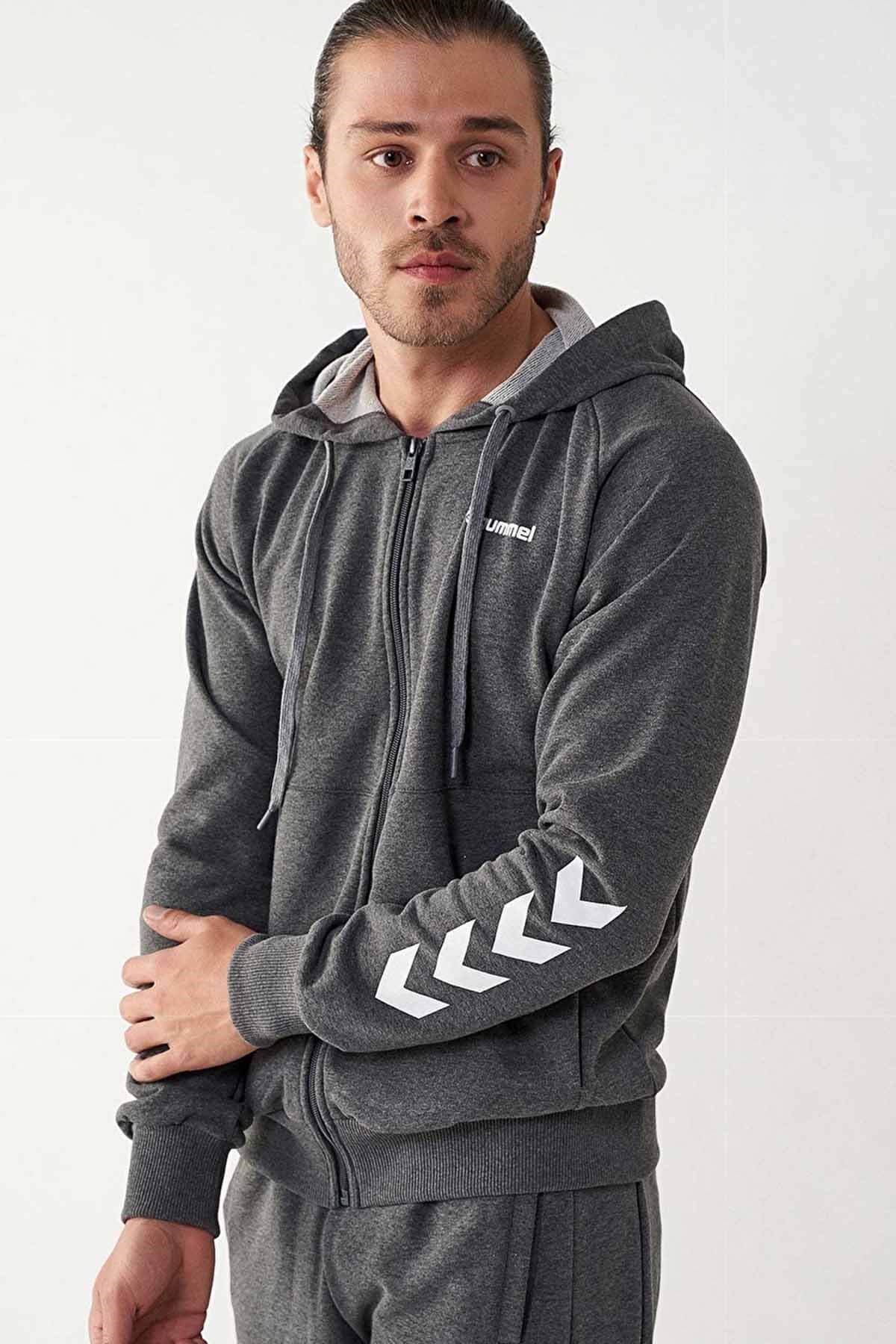 HUMMELCeketHummel Salvare Zip Hoodie Erkek Ceket 921176-2833ANT.MELANG