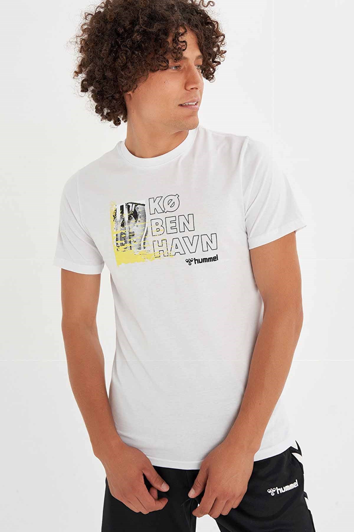 HUMMELHummel Havn T-Shirt Erkek Tişört 911506-9003OFF WHITE