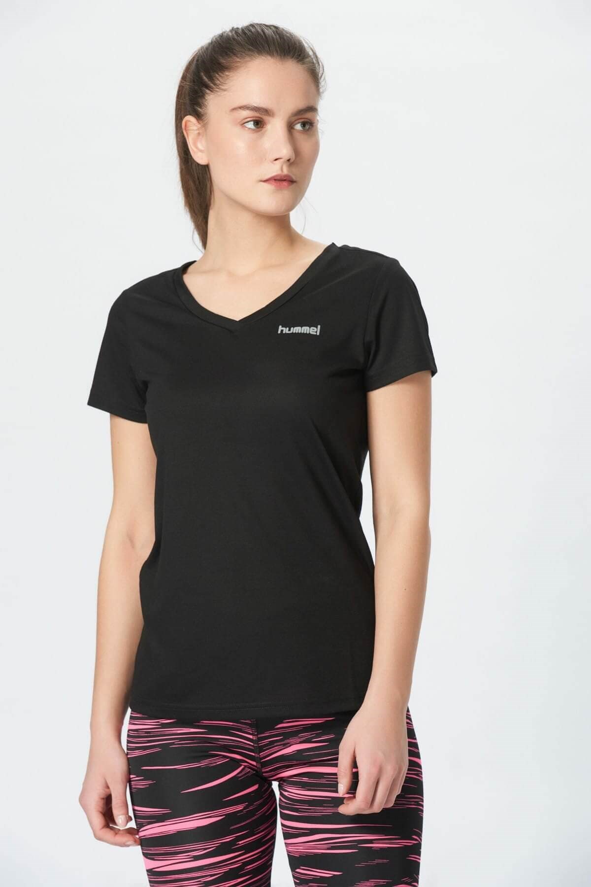 HUMMELTişörtHummel Angen Ss Tee Kadın Tişört T09788-2001BLACK
