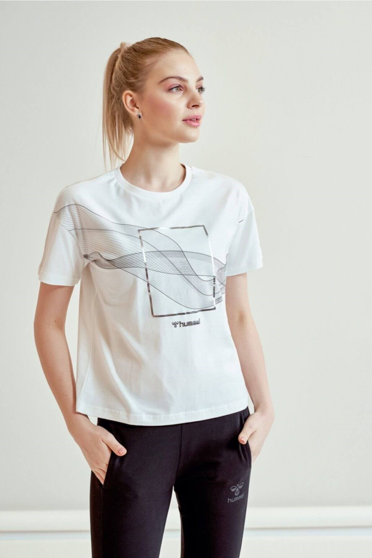 HUMMELTişörtHummel Digna T-Shirt S/S Kadın Tişört 910969-9003OFF WHITE