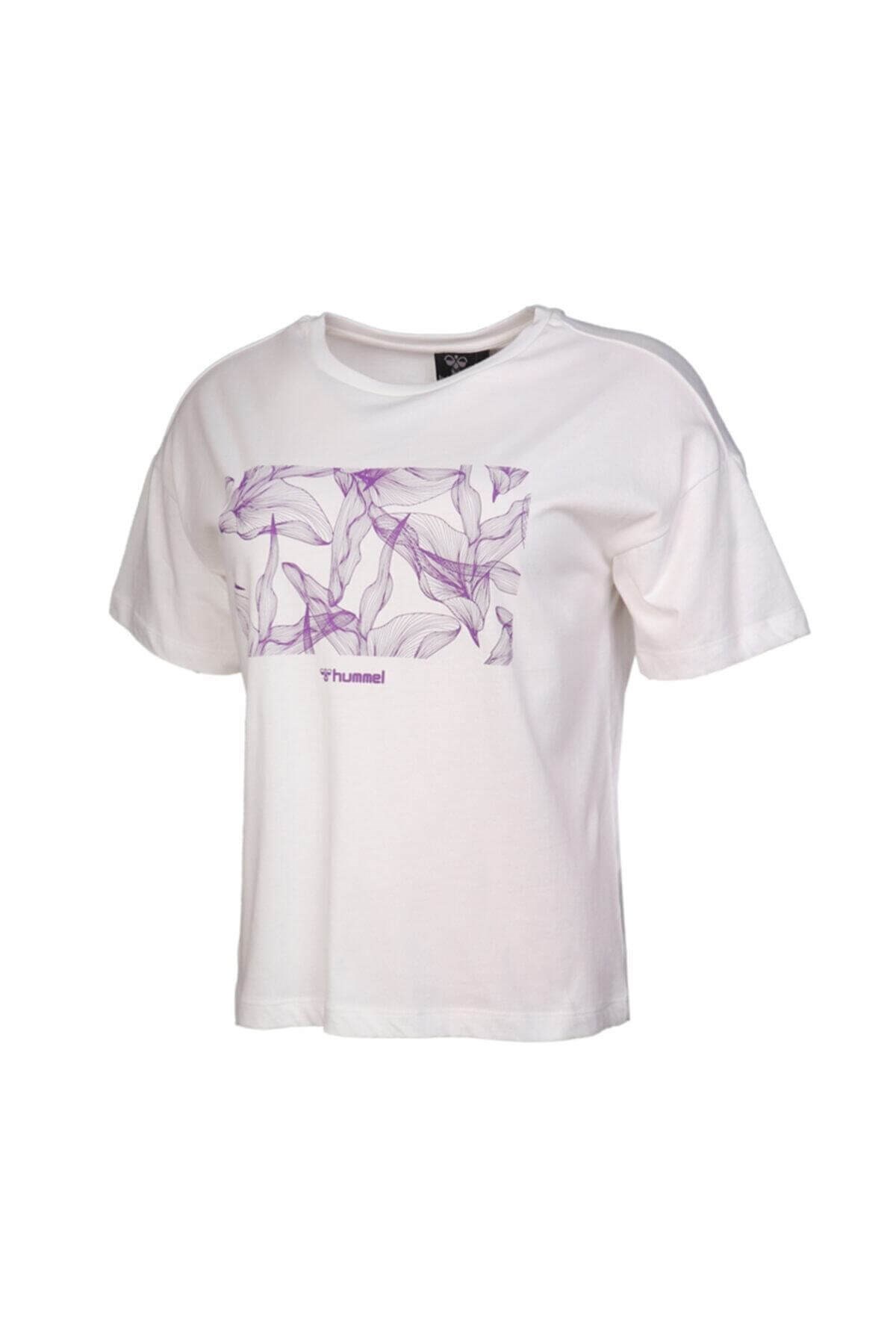 HUMMELTişörtHummel Flor T-Shirt S/S Kadın Tişört 910975-9003OFF WHITE