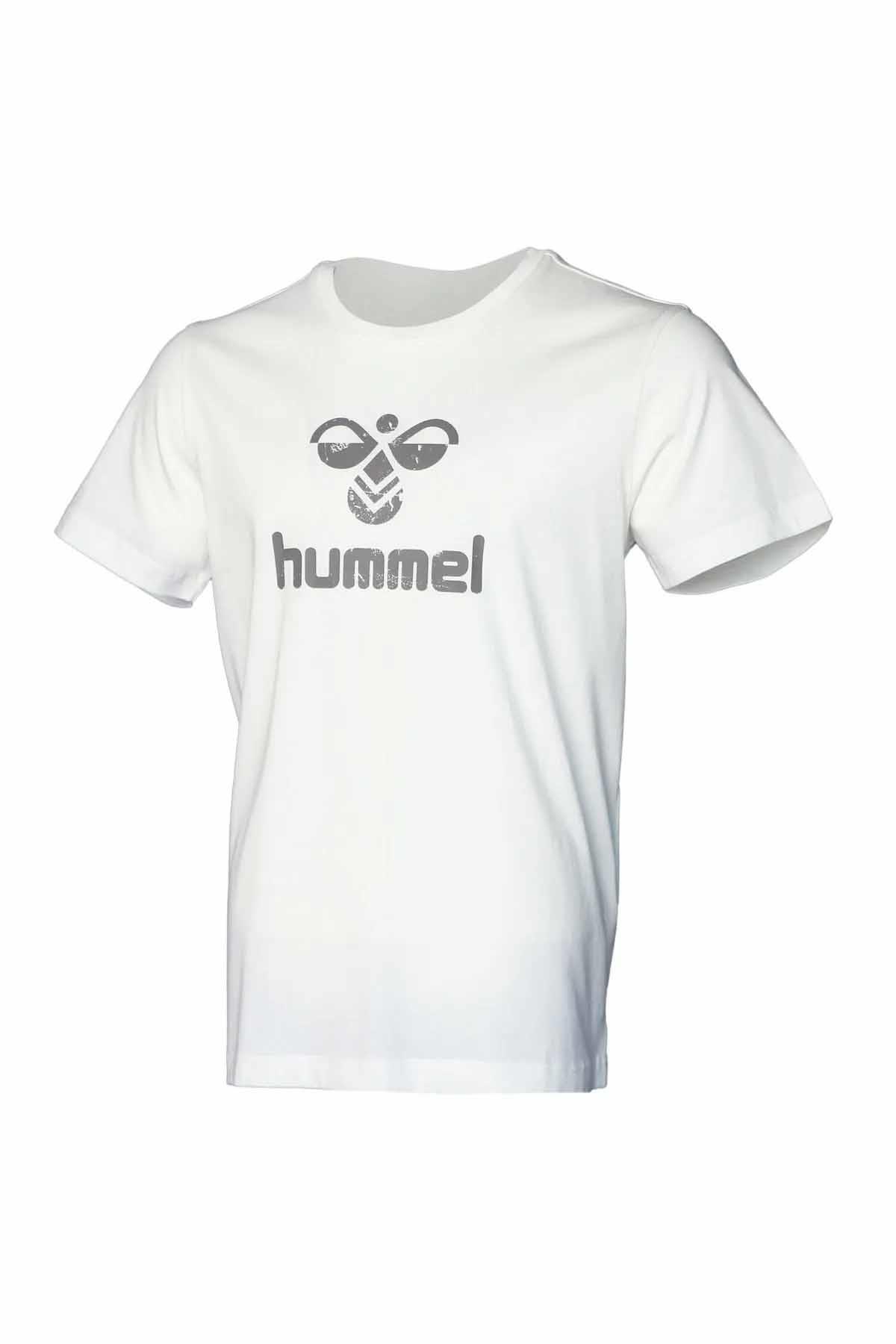 HUMMELTişörtHummel LEONA T-SHIRT S/S Erkek Tişört 911667-9003OFF WHITE