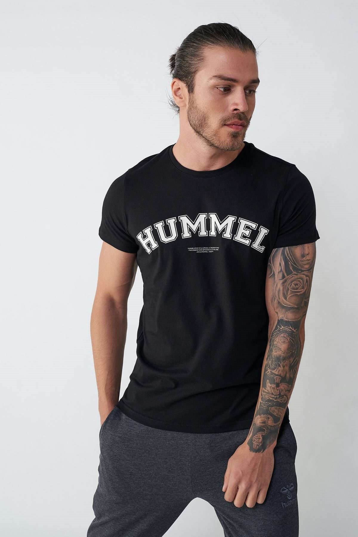 HUMMELTişörtHummel Varsity T-Shirt Erkek Tişört 211385-2001BLACK
