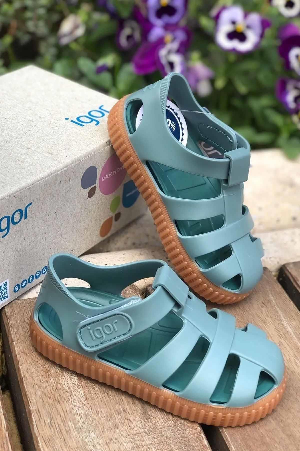 IGORSandaletIgor Nico Caramelo Çocuk Sandalet Ayakkabı S10291-231Salvia