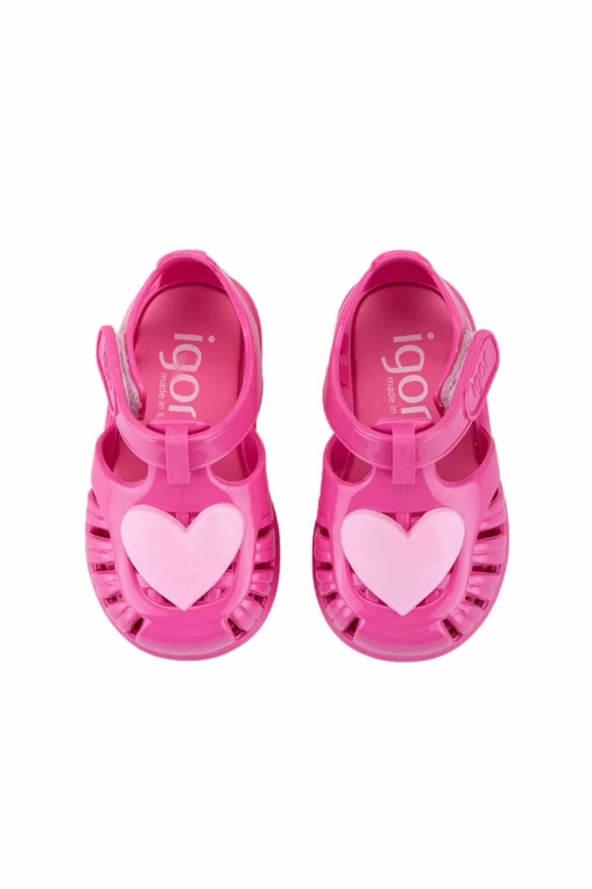 IGORSandaletIgor Tobby Gloss Love Çocuk Sandalet Ayakkabı S10310-007Fucsia