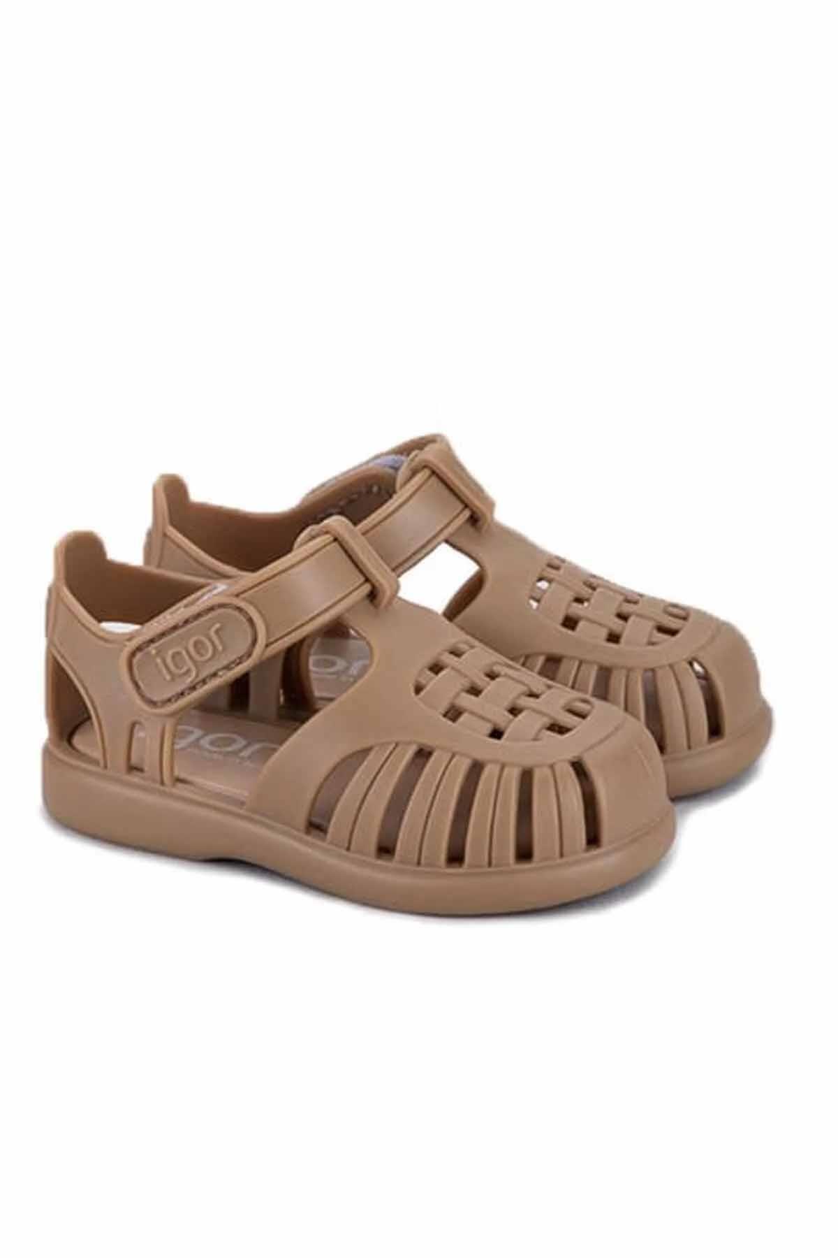 IGORSandaletIgor Tobby Solid Çocuk Sandalet Ayakkabı S10271-183Taupe