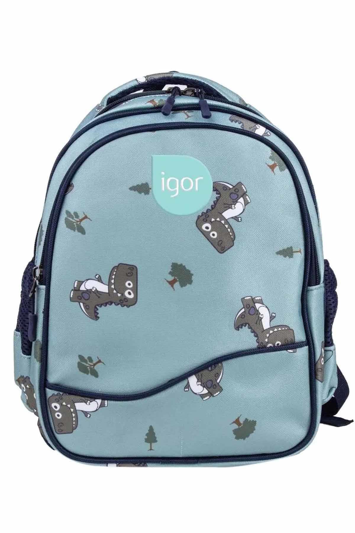 IGORSırt ÇantasıIgor Ana Okulu Çocuk Sırt Çantası Unisex Sırt Çantası BP1001Dınosour