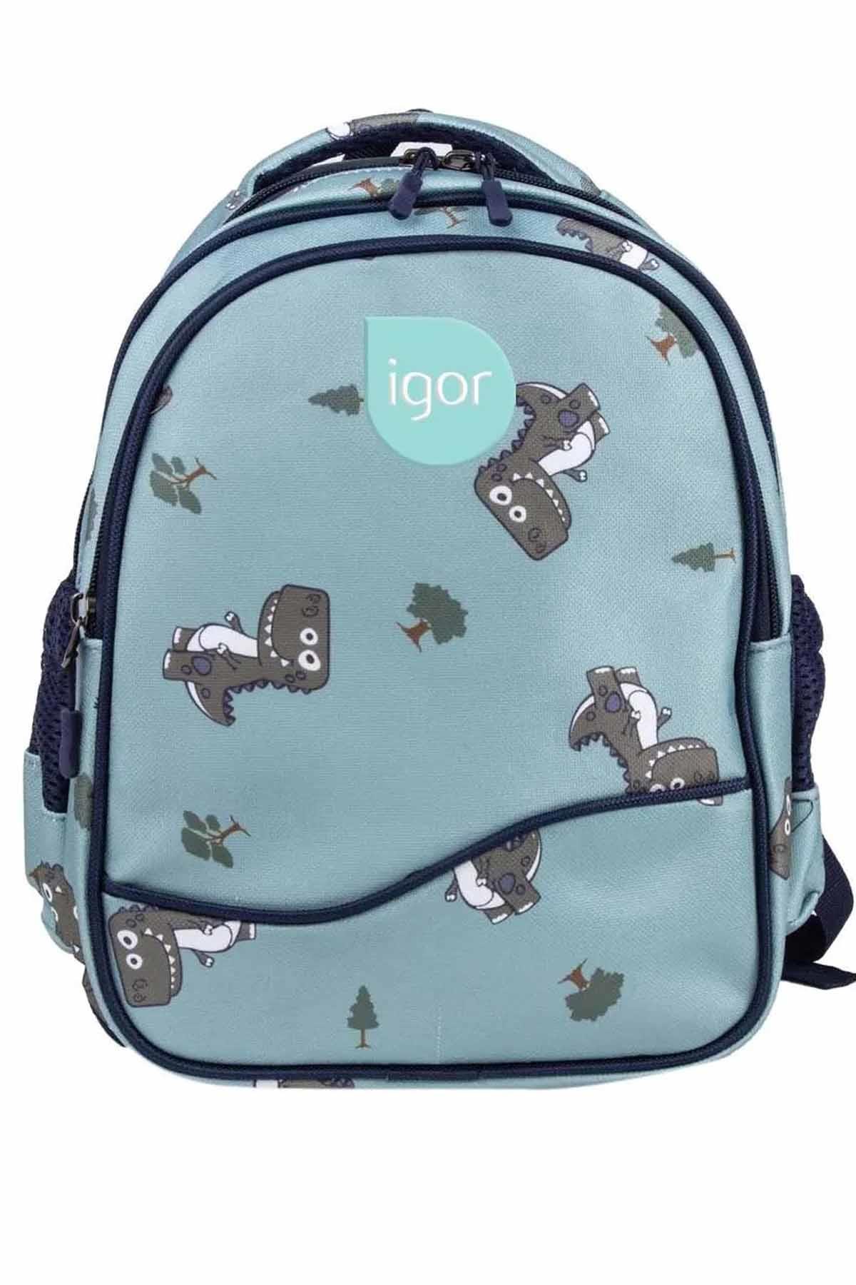 IGORSırt ÇantasıIgor İlk Okul Ana Okulu Çocuk Sırt Çantası Unisex Sırt Çantası BP1002Dınosour