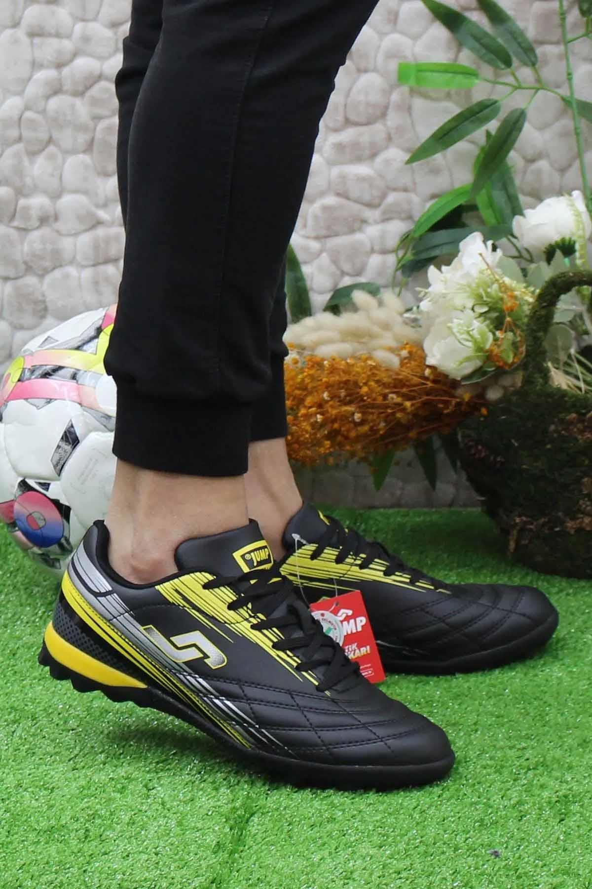 JUMPHalı SahaJump Erkek Halı Saha Erkek Halı Saha Ayakkabı JA129117121AT-1SIYAH-SARI