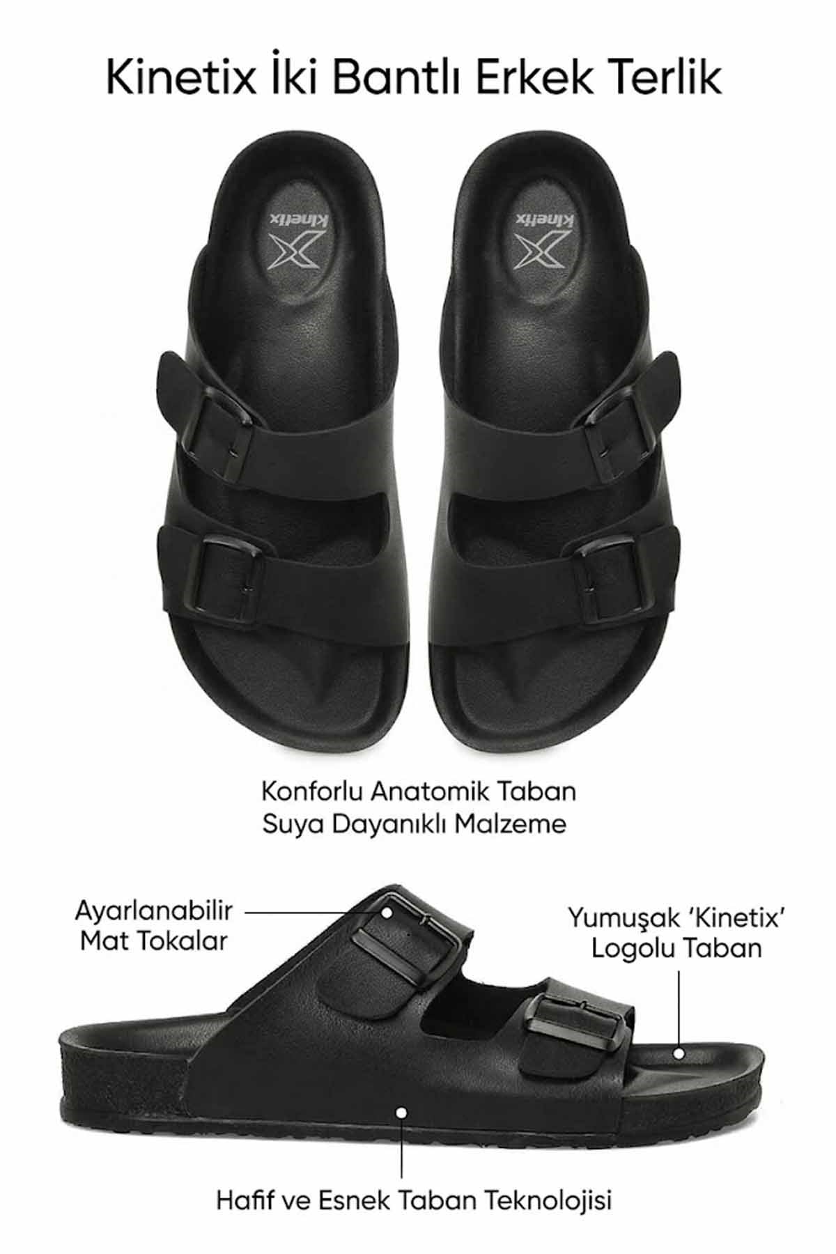 KinetixTerlikKinetix LATYA 6FX,SIYAH Kadın Terlik Ayakkabı 102249943Siyah