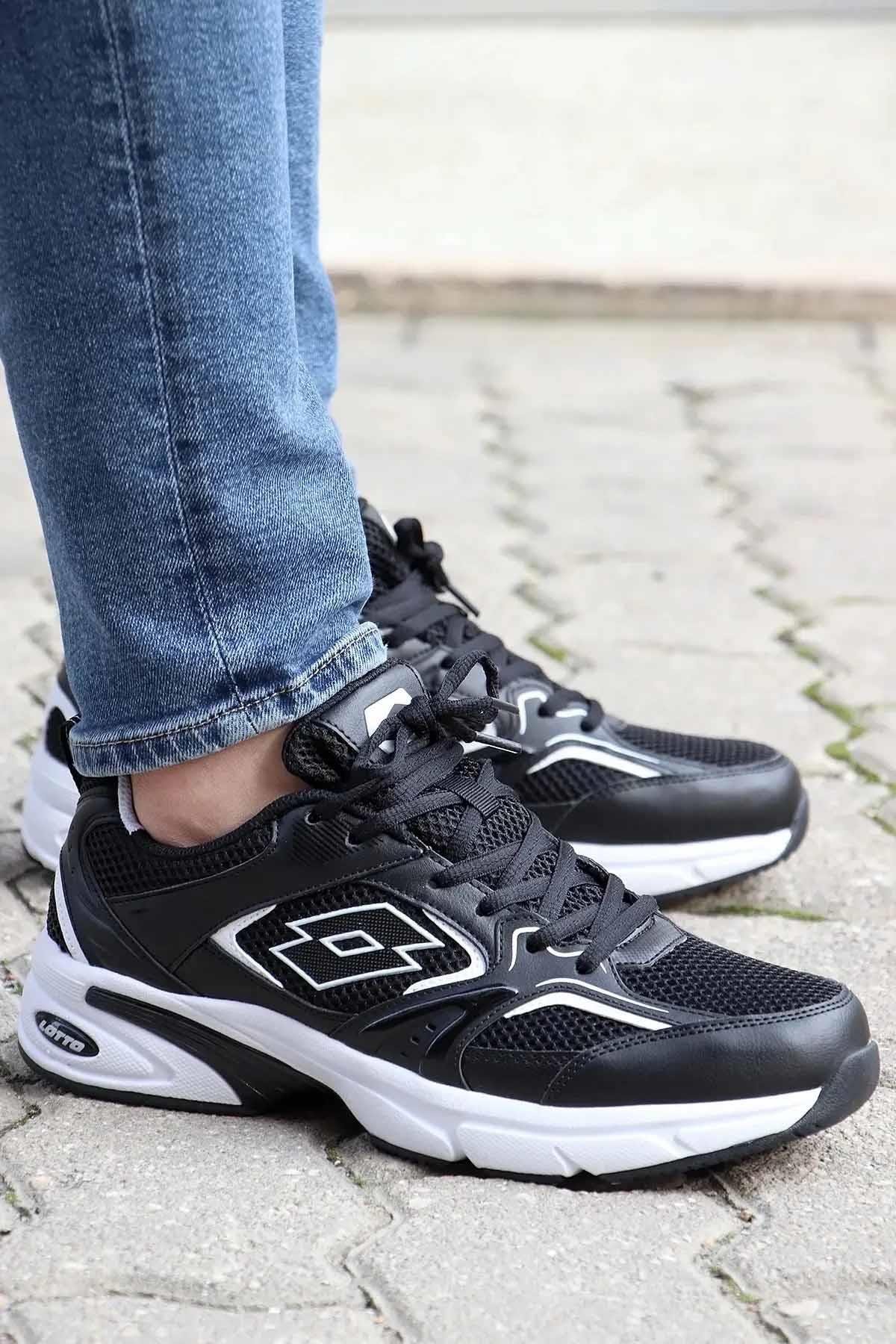 LOTTOYürüyüş KoşuLotto 530 Athenes Hafıza Taban Erkek Yürüyüş Koşu Ayakkabı 101502590-1Siyah-Byz