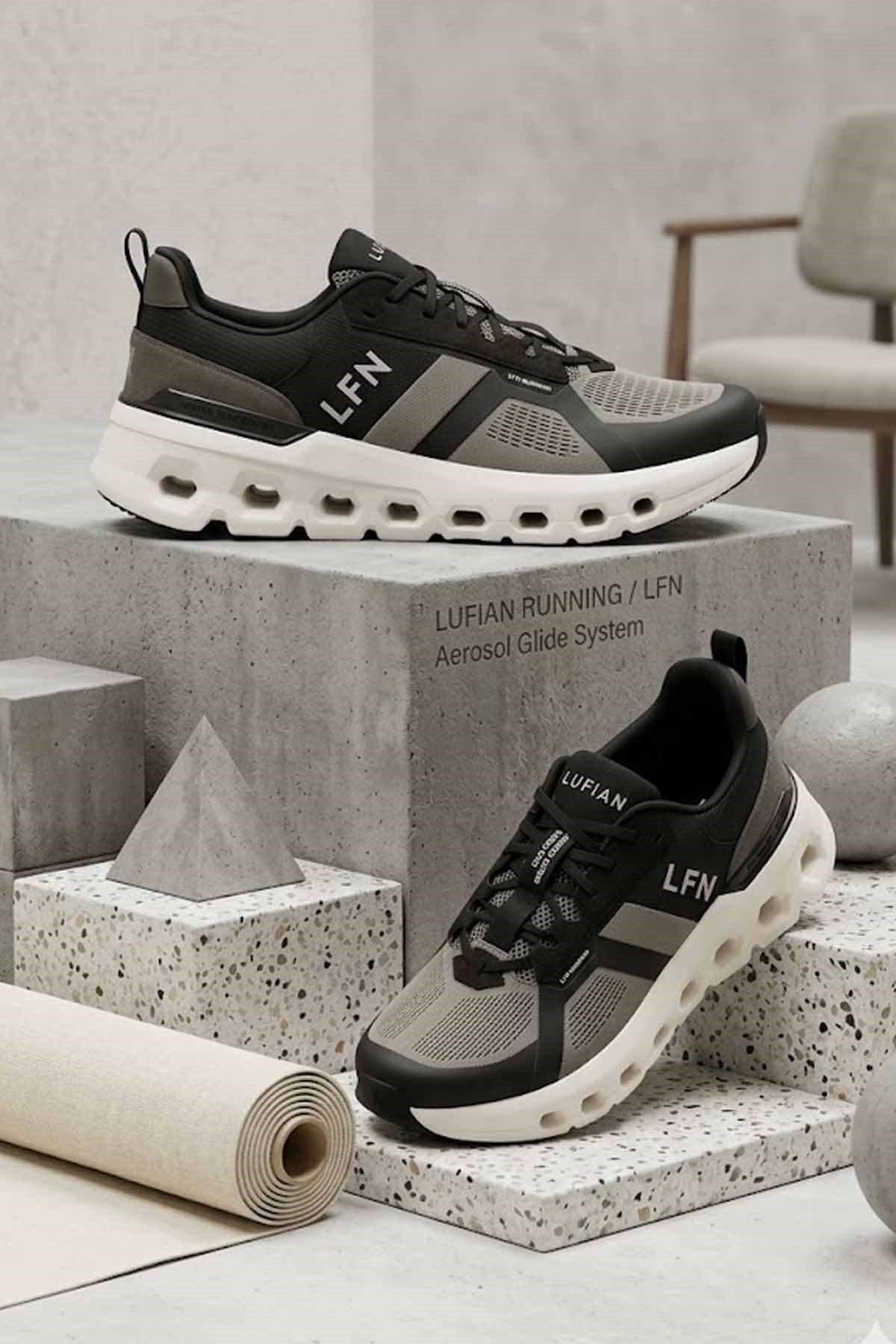 LUFIANSneakerLufian AXEL Erkek Sneaker Ayakkabı 111230319SIYAH