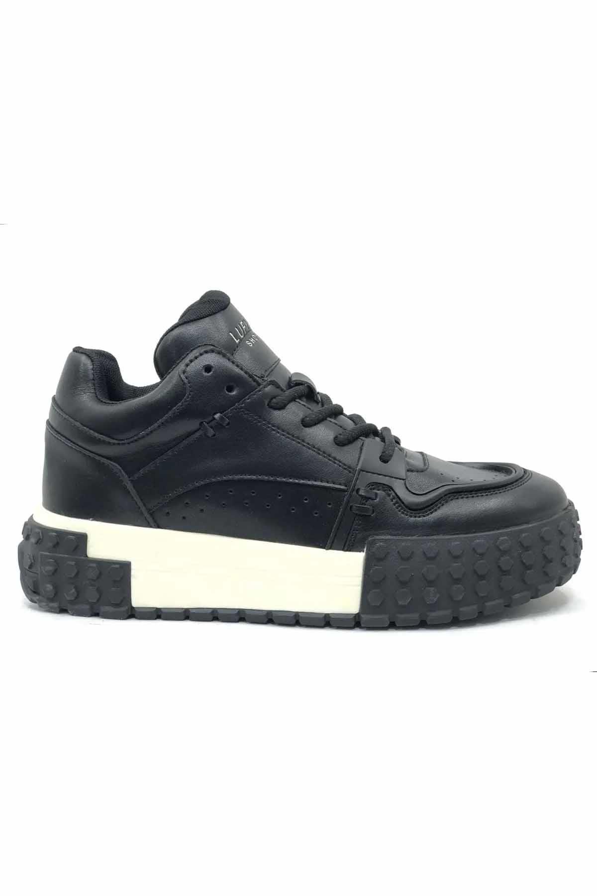 LUFIANSneakerLufian Burton Erkek Sneaker Ayakkabı 112230206SIYAH-BYZ