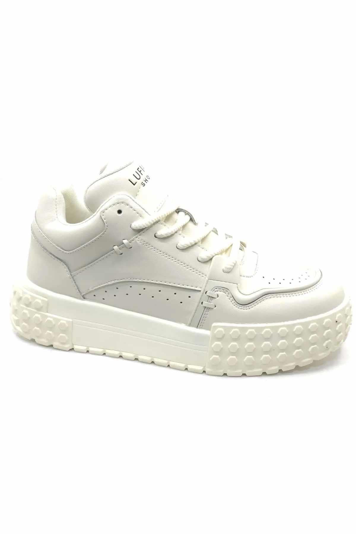 LUFIANSneakerLufian Burton Erkek Sneaker Ayakkabı 112230206Kırk Beyaz