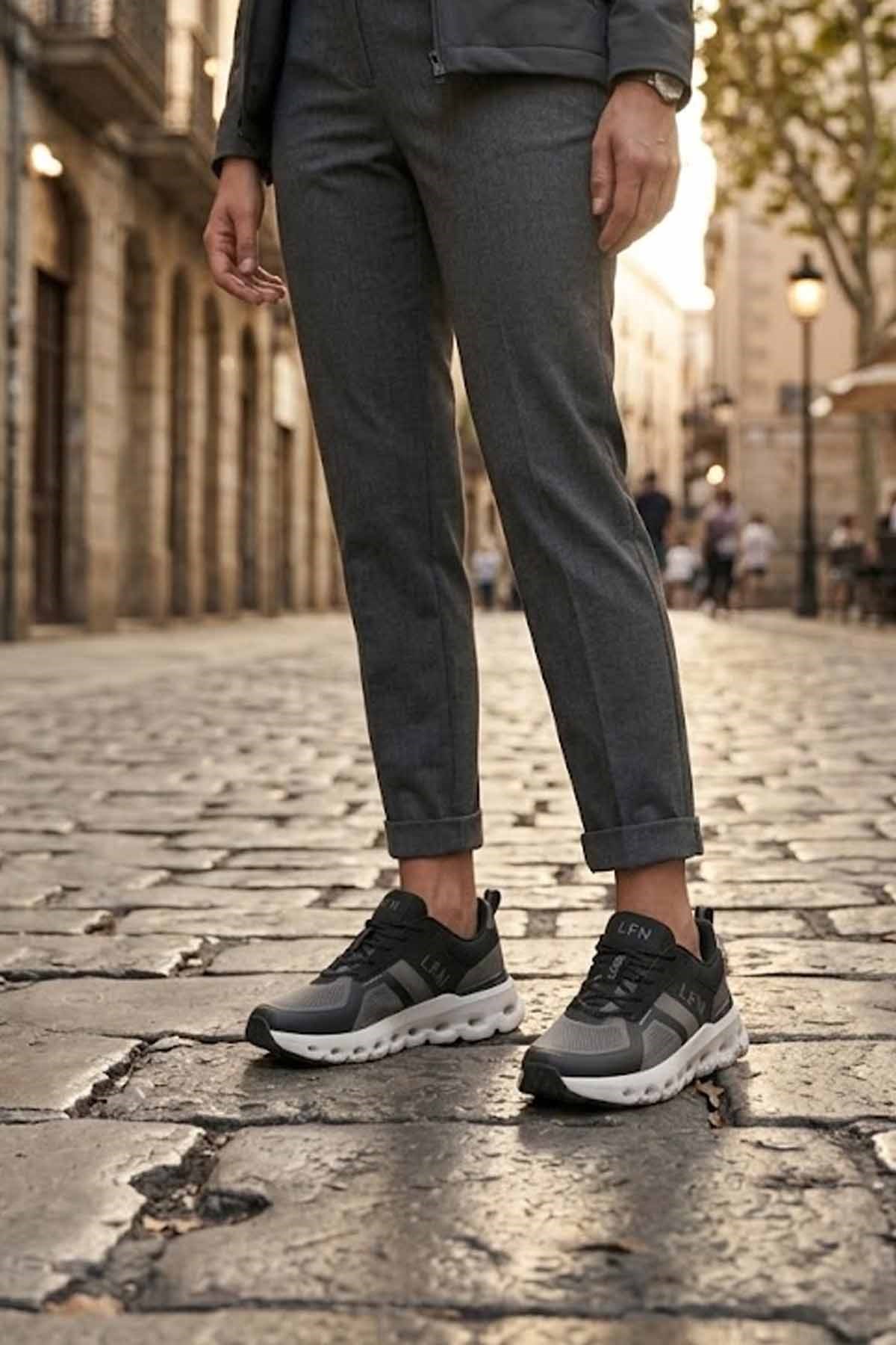 LUFIANSneakerLufianAXELLE Kadın Sneaker Ayakkabı 121230105SIYAH