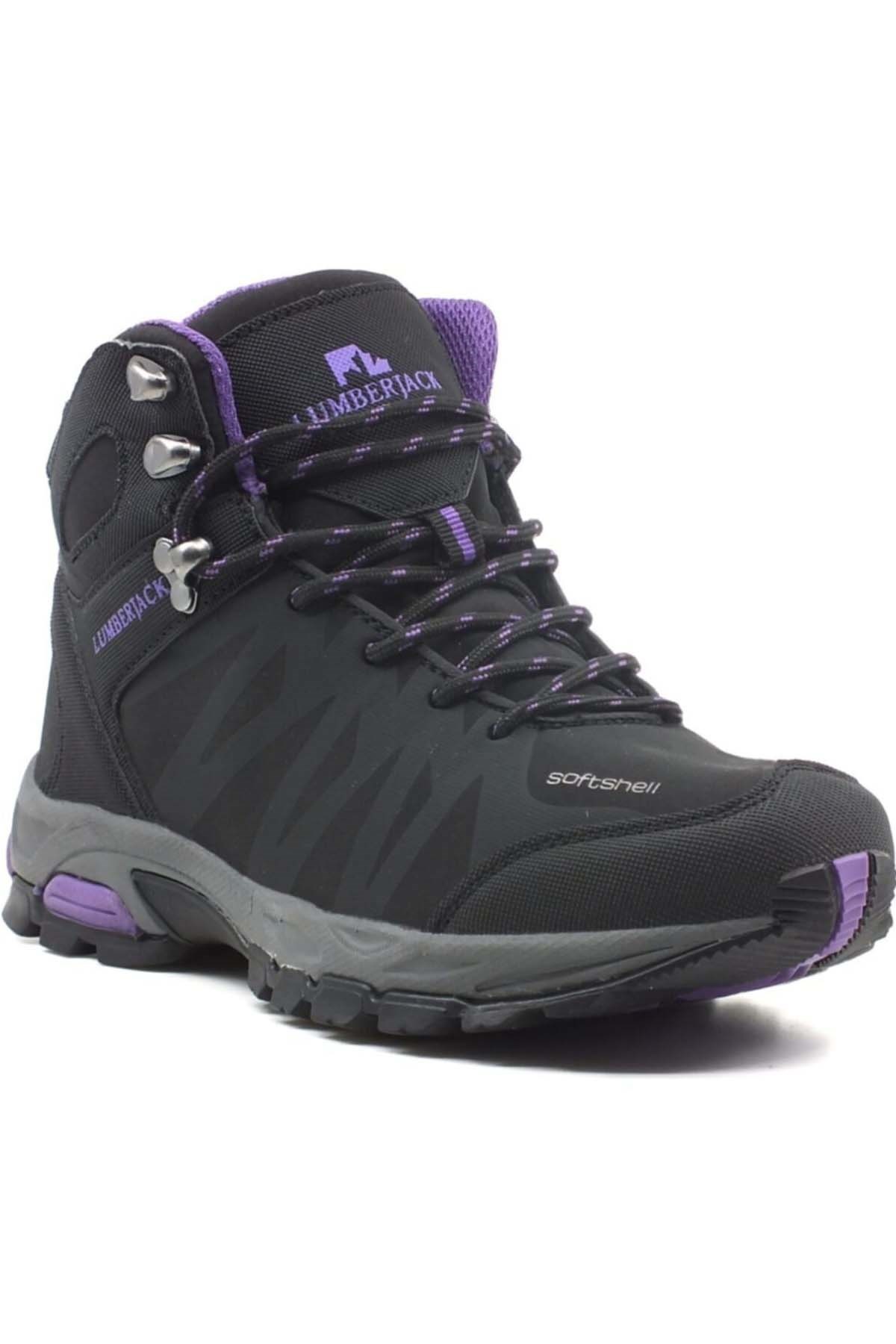 Lumberjack ANDOR HI SİYAH MOR Kadın WaterProof Bot Ayakkabı 100420748SIYAH
