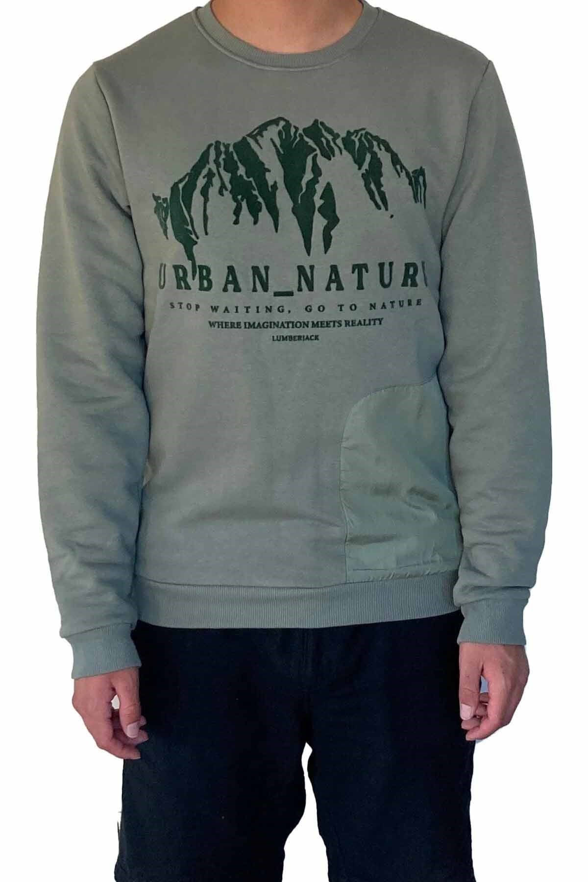 LUMBERJACKSweatshirtLumberjack Nature M-CG556 Erkek Sweatshirt 100002636Haki