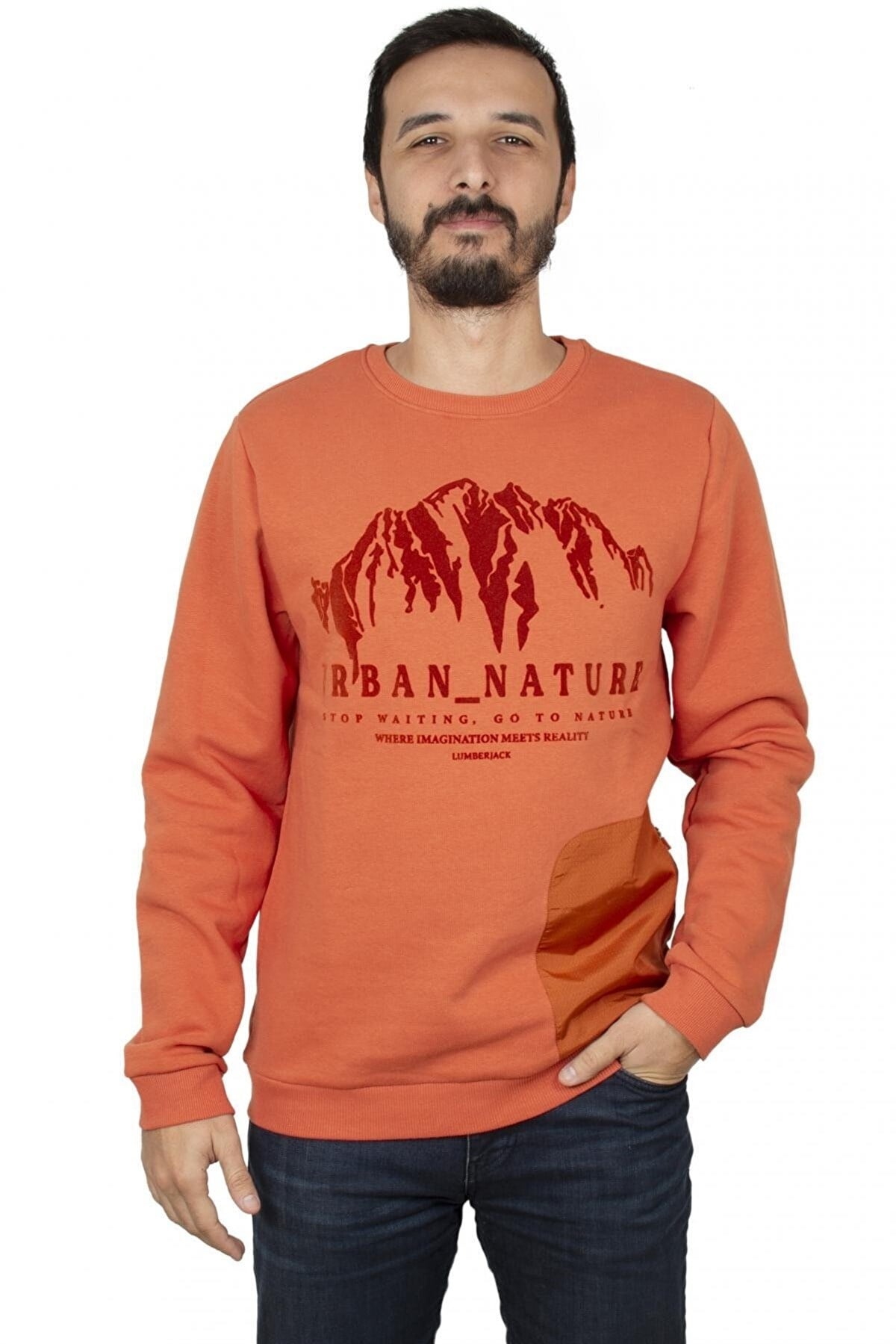 LUMBERJACKSweatshirtLumberjack Nature M-CG556 Erkek Sweatshirt 100002638TURUNCU