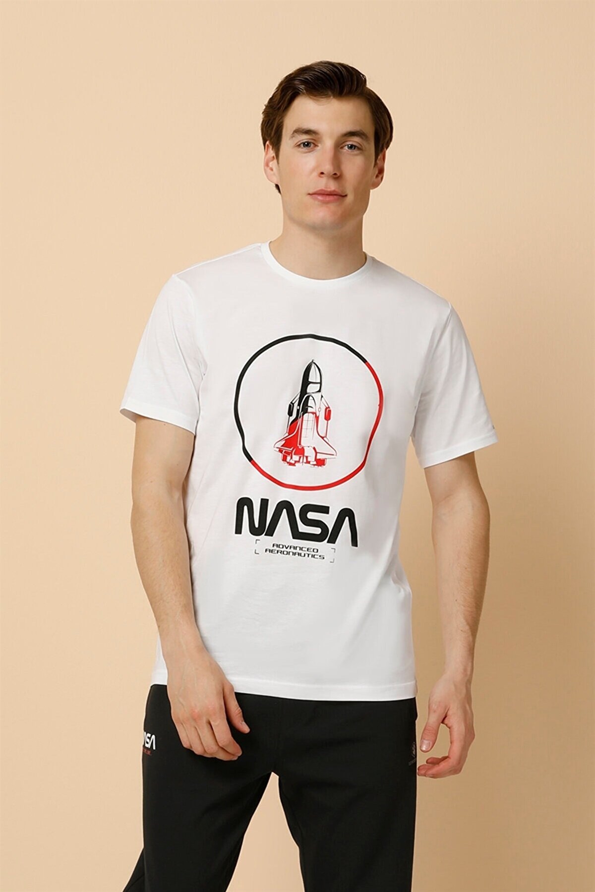 LUMBERJACKTişörtLumberjack Nasa Rocket Erkek Tişört 101006088RSBEYAZ
