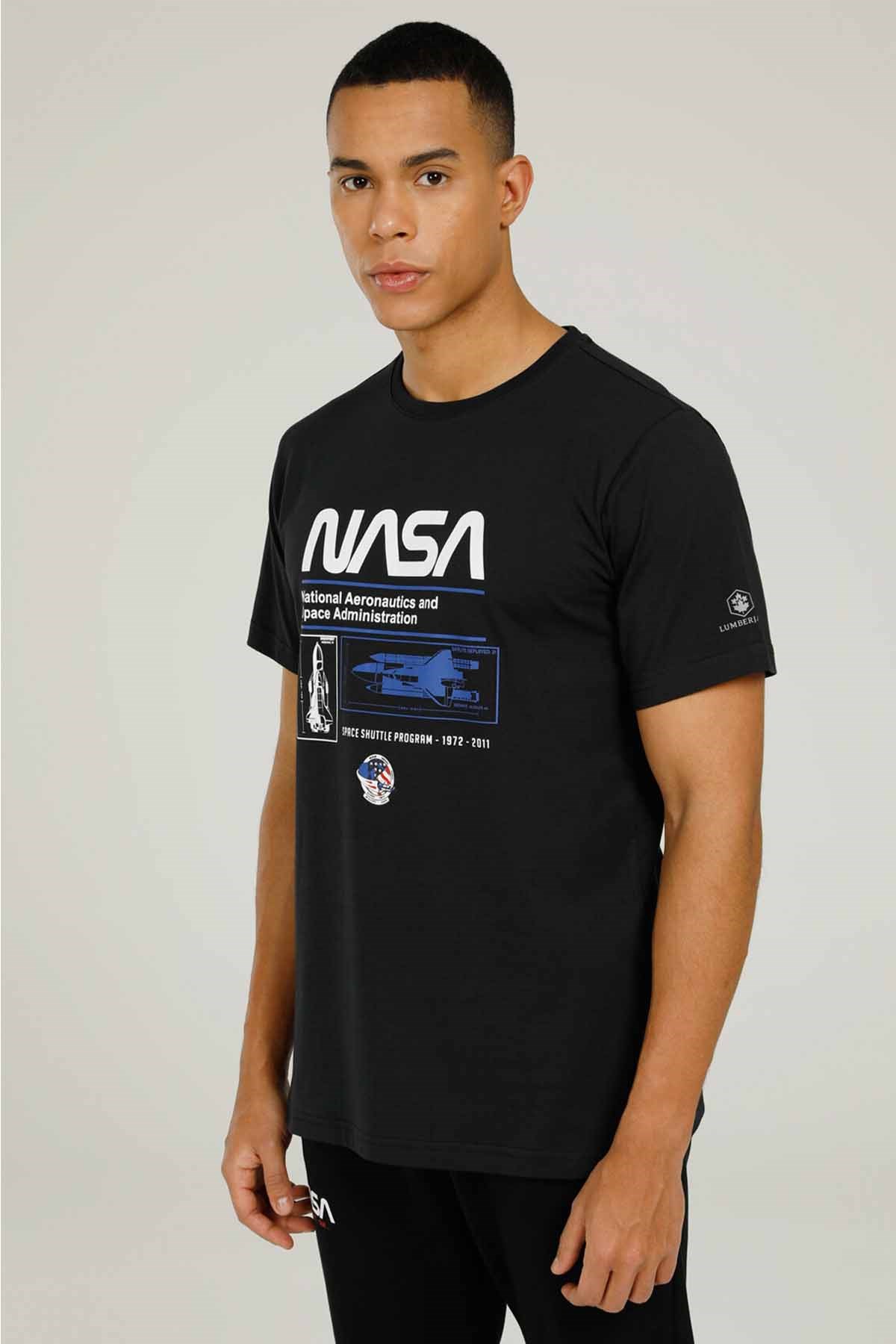 LUMBERJACKTişörtLumberjack Nasa Slogan Erkek Tişört 101106080SIYAH