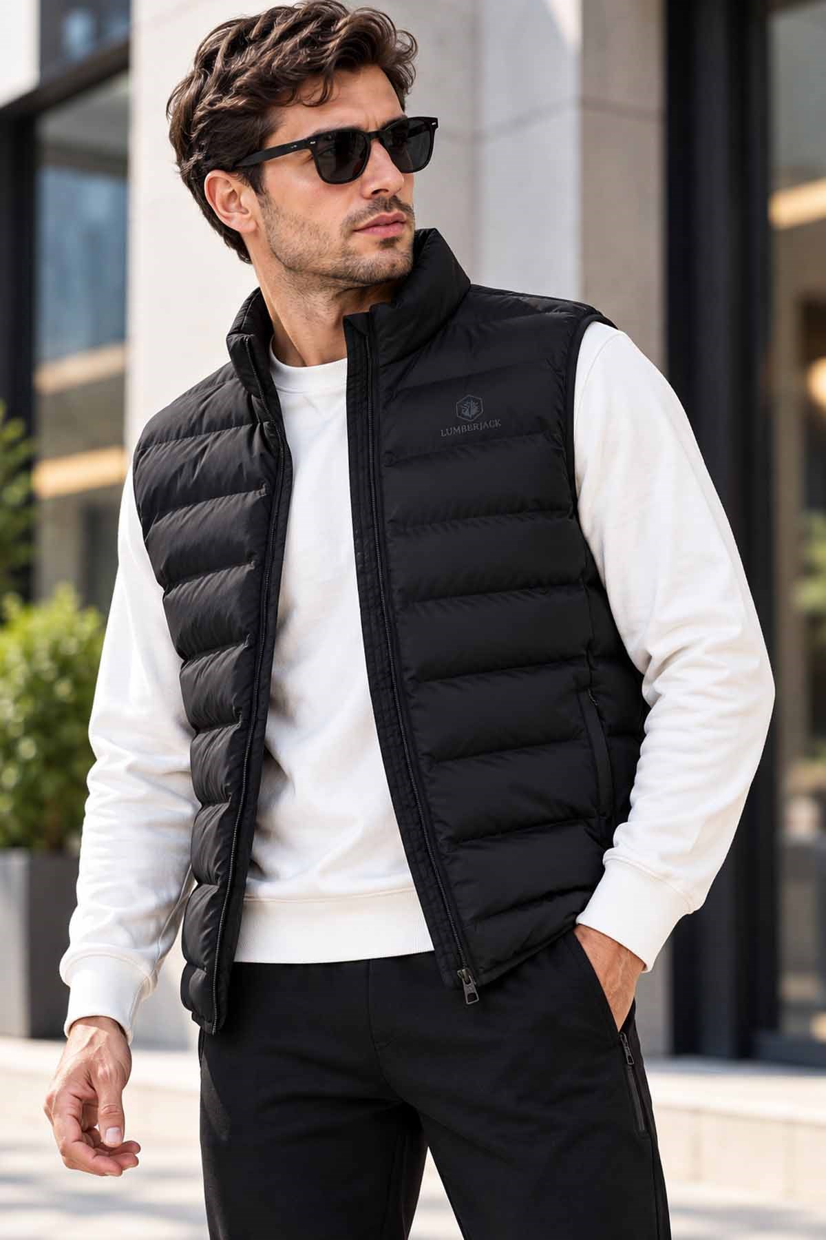 LUMBERJACKYelekLumberjack ML4UPSTAR Vest 6PR Erkek Yelek 102696594Siyah
