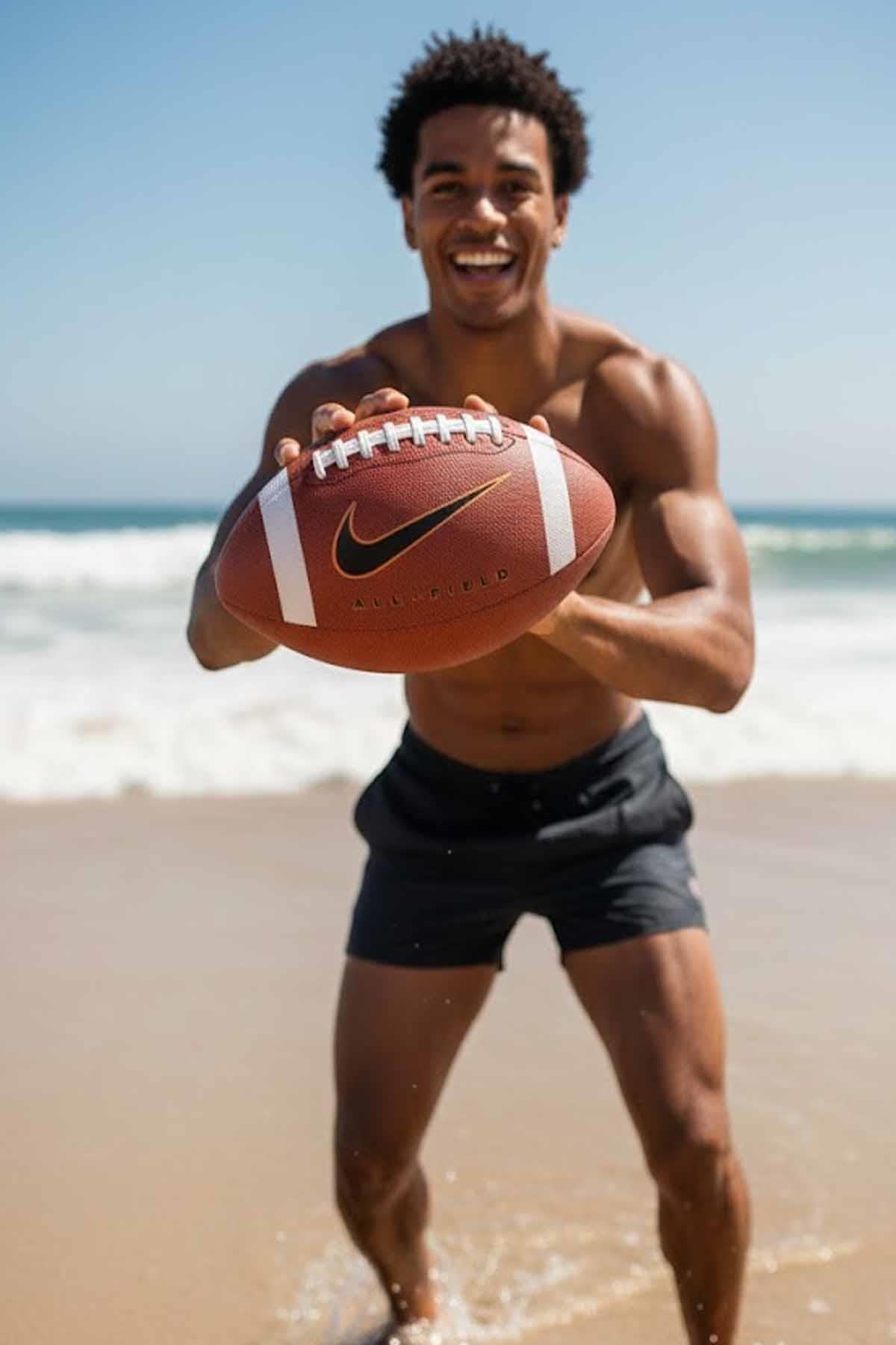 NIKEAmerikan Futbol TopuNIKE ALL-FIELD 4.0 FB DEFLATED Unisex Amerikan Futbol Topu N.100.4469.211.09-Kahverengi