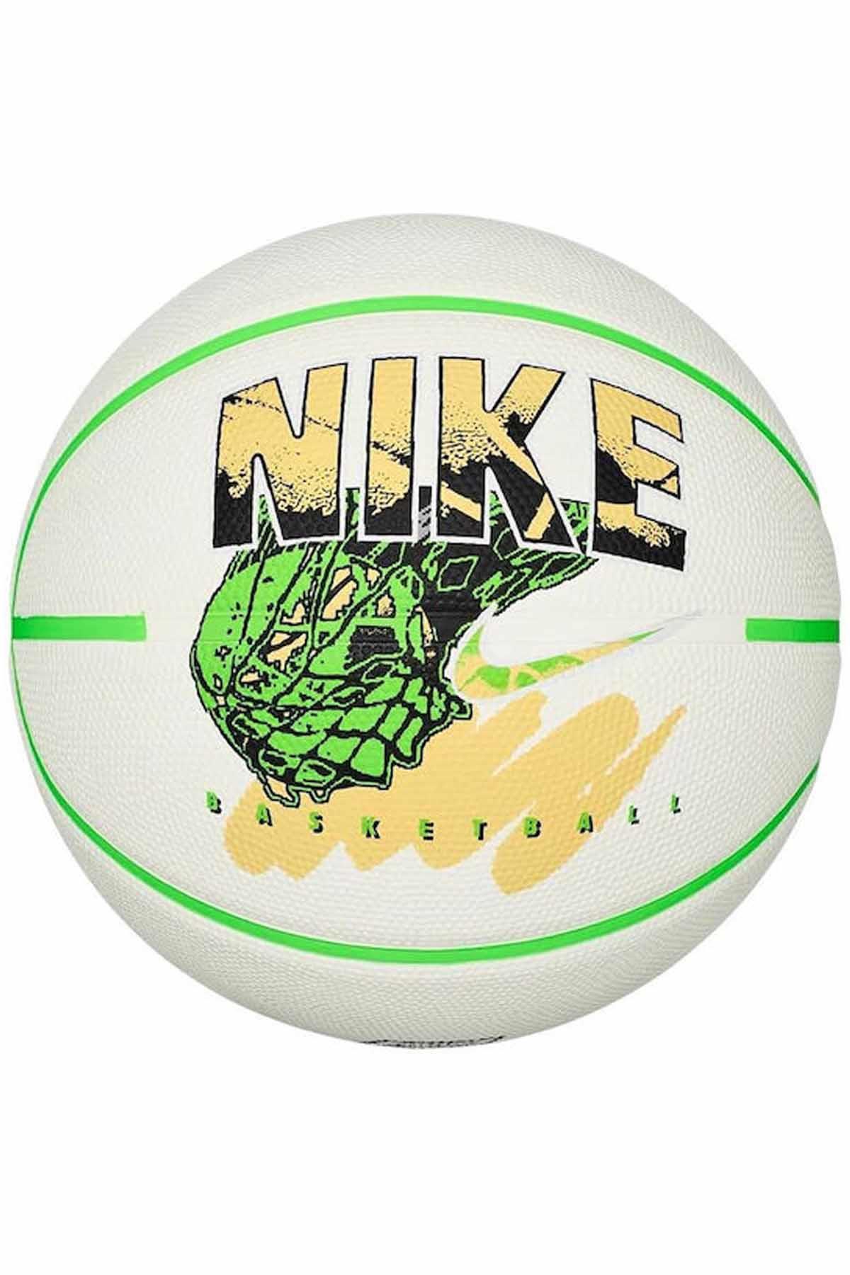 NIKEBasketbol TopuNike Everyday Playground 8P Graphic Deflated Unisex Basketbol Topu N.100.4371.144.07-Sail/Green