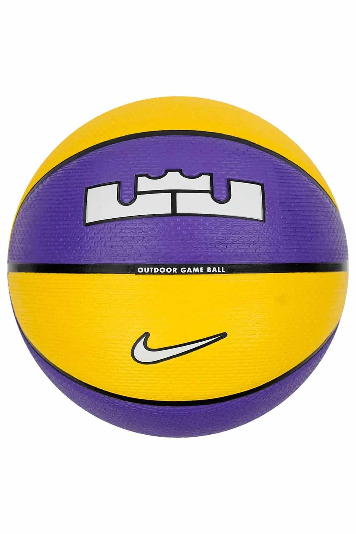 NIKEBasketbol TopuNike Playground 2.0 8P L James Unisex Basketbol Topu N.100.4372.575.07-Sarı-Mor