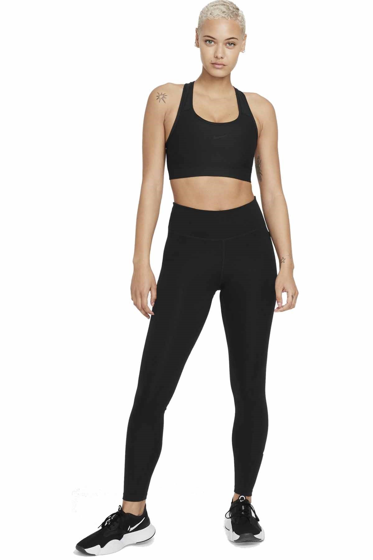 NIKEBra Sporcu SütyeniNike DF SWSH Seamless Medium-Support 1-Piece Pad Kadın Bra Sporcu Sütyeni DD3540-010-Siyah