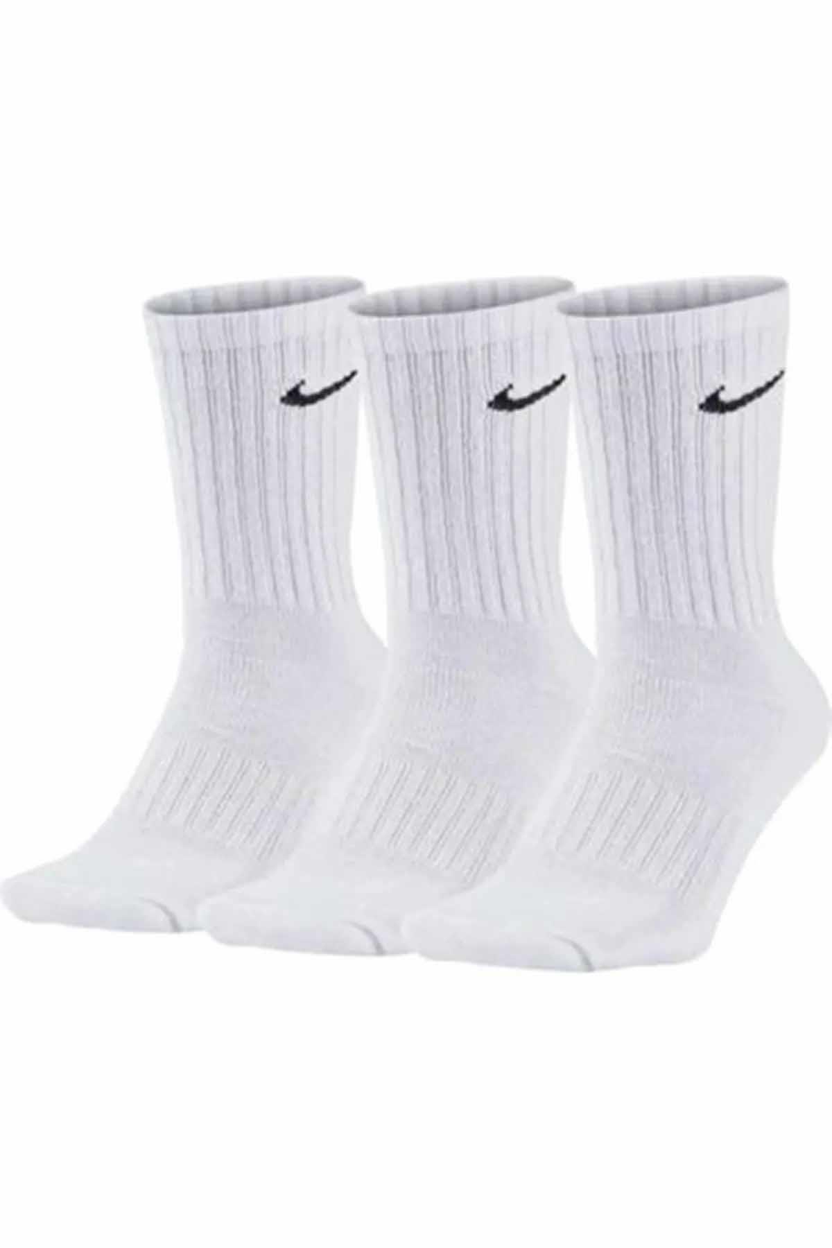 NIKEÇorapNike Everyday Lightweight Training Crew Unisex Çorap SX7676-100-BEYAZ