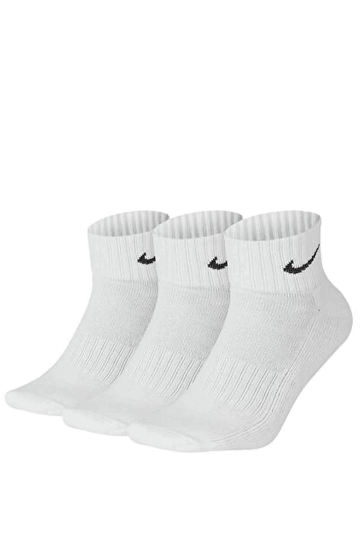 NIKEÇorapNike U V Cush Ankle- 3P Value Unisex Çorap SX4926-101-Beyaz