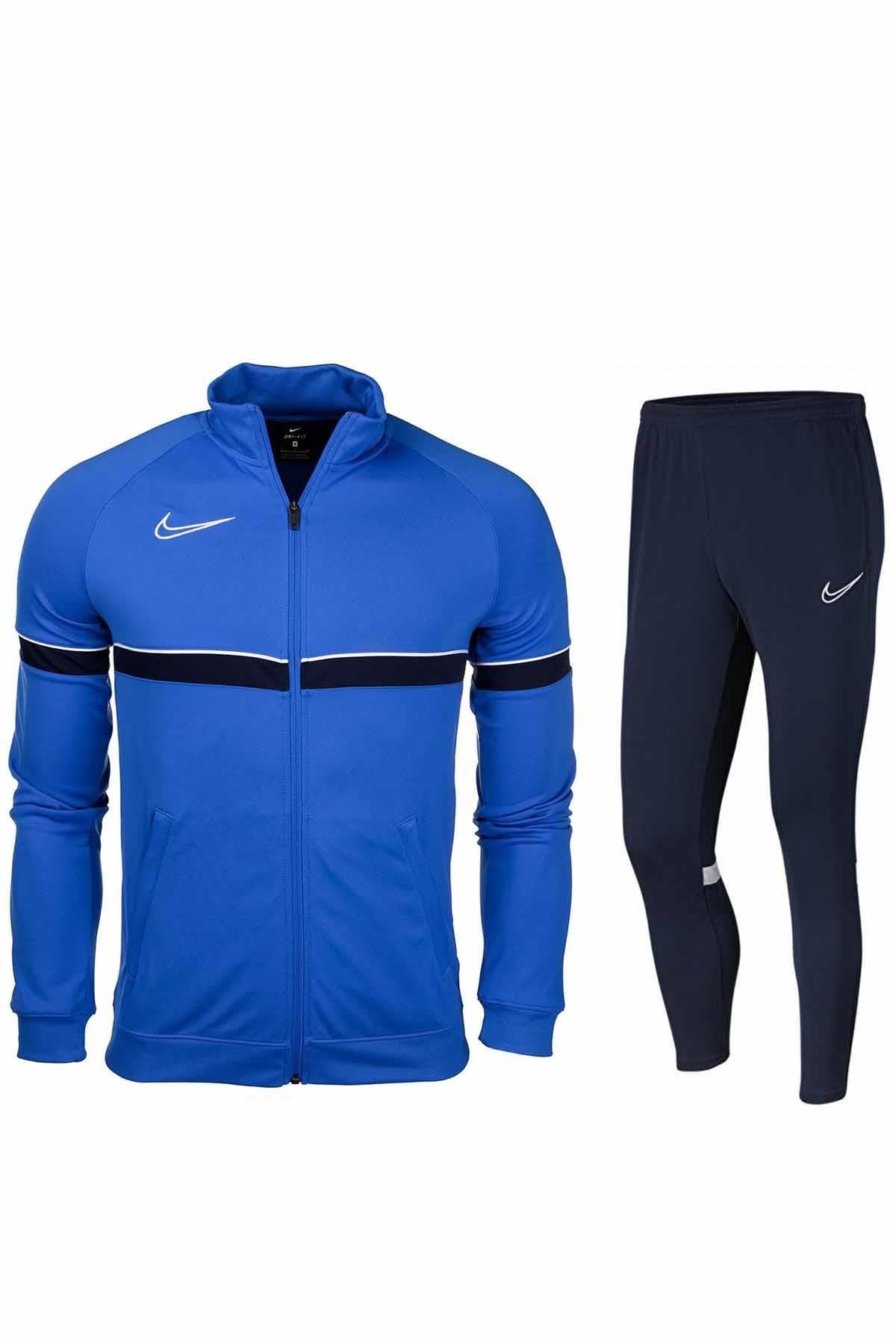 NIKEEşofman TakımNike B9 Raşel Kumaş Eşofman Takımı Erkek Eşofman Takım NK6113-463-MAVİ