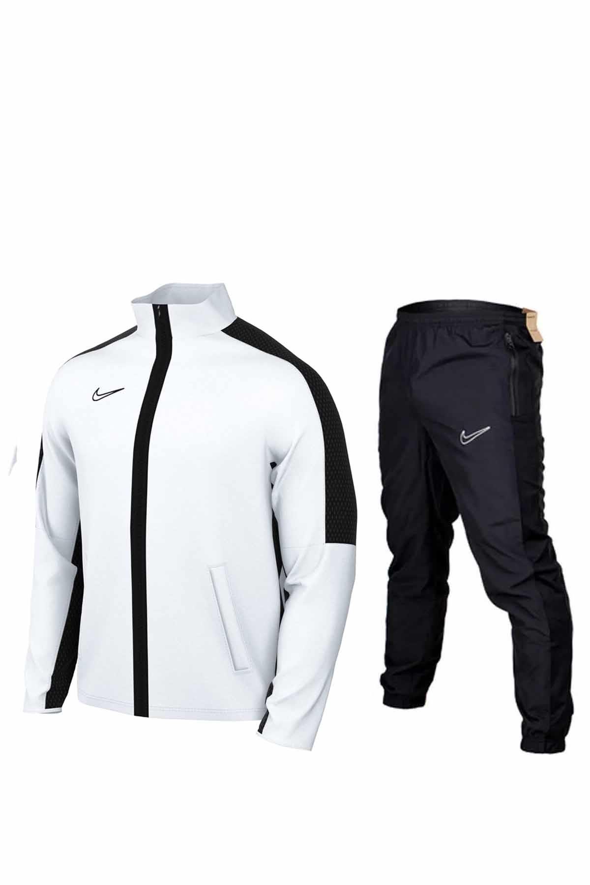 NIKEEşofman TakımNike Erkek Mikro Kumaş Dri-Fit Erkek Eşofman Takım NK1710-100-Siyah-Byz