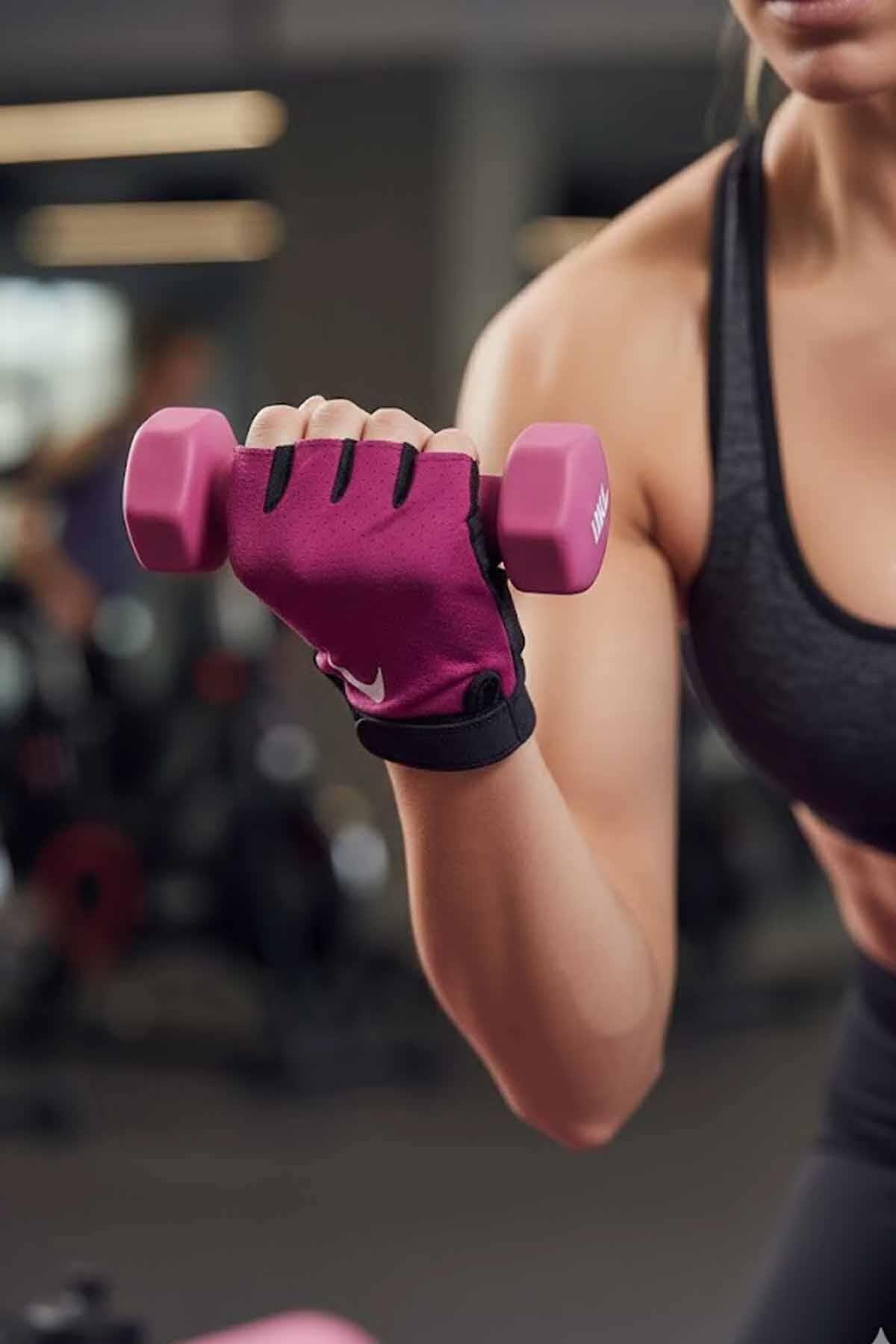 NIKEFitness EldiveniNike W Gym Essential Fg 2.0 Unisex Fitness Eldiveni N.101.2314.696-Vivid Pink