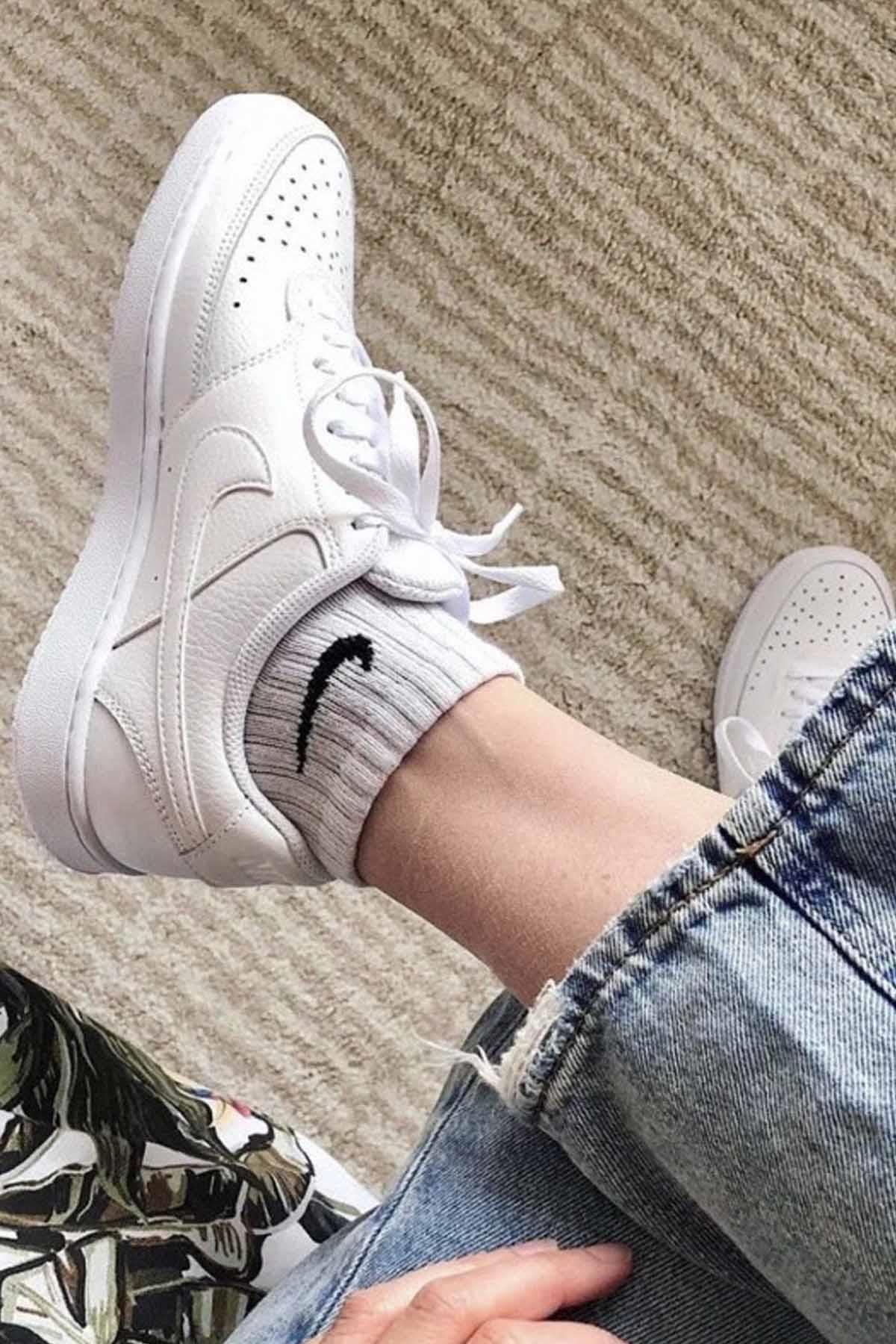 NIKEGünlük SporNike W Court Vision Low NN Kadın Günlük Spor Ayakkabı DH3158-100-1-BEYAZ