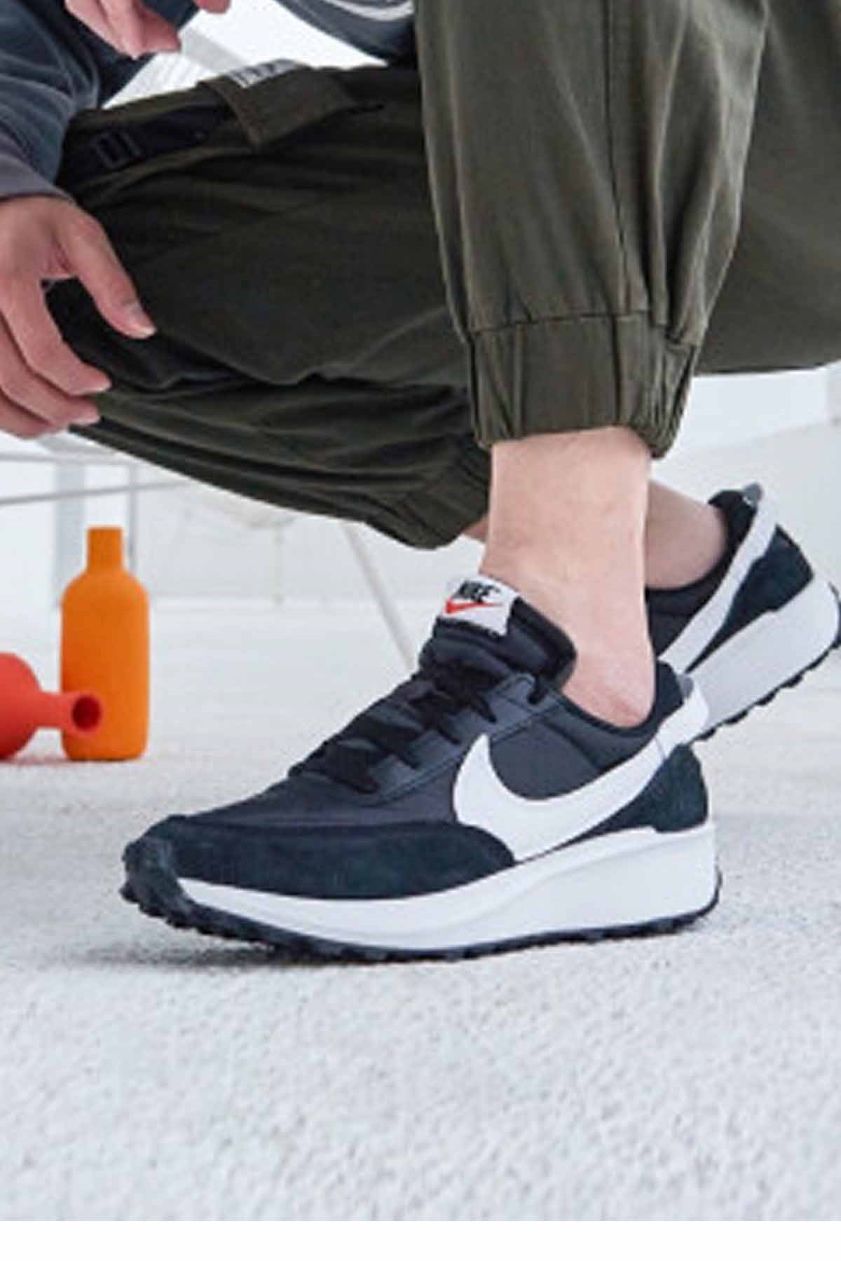 NIKEGünlük SporNike Waffle Debut Erkek Günlük Spor Ayakkabı DH9522-001-Siyah-Byz