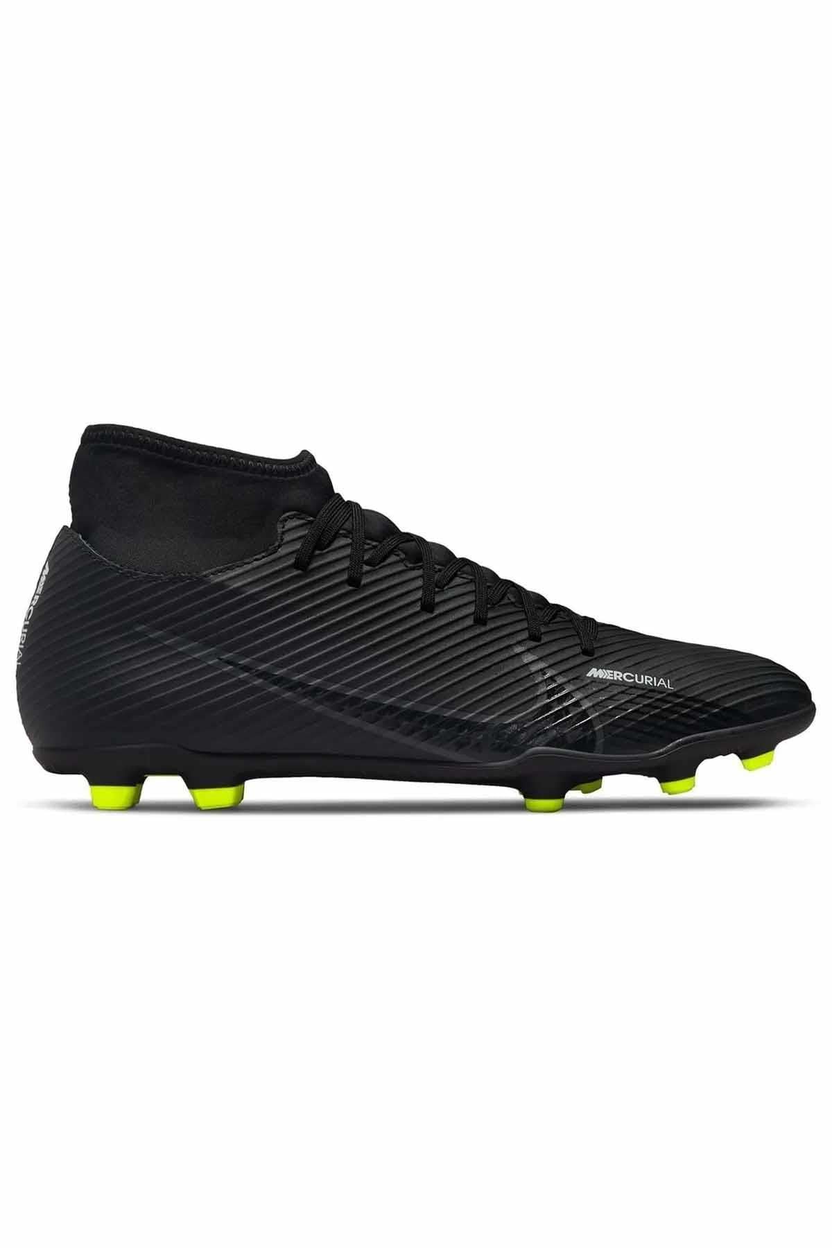 NIKEKramponNike Superfly 9 Club FG MG Erkek Krampon Ayakkabı DJ5961-001-Siyah