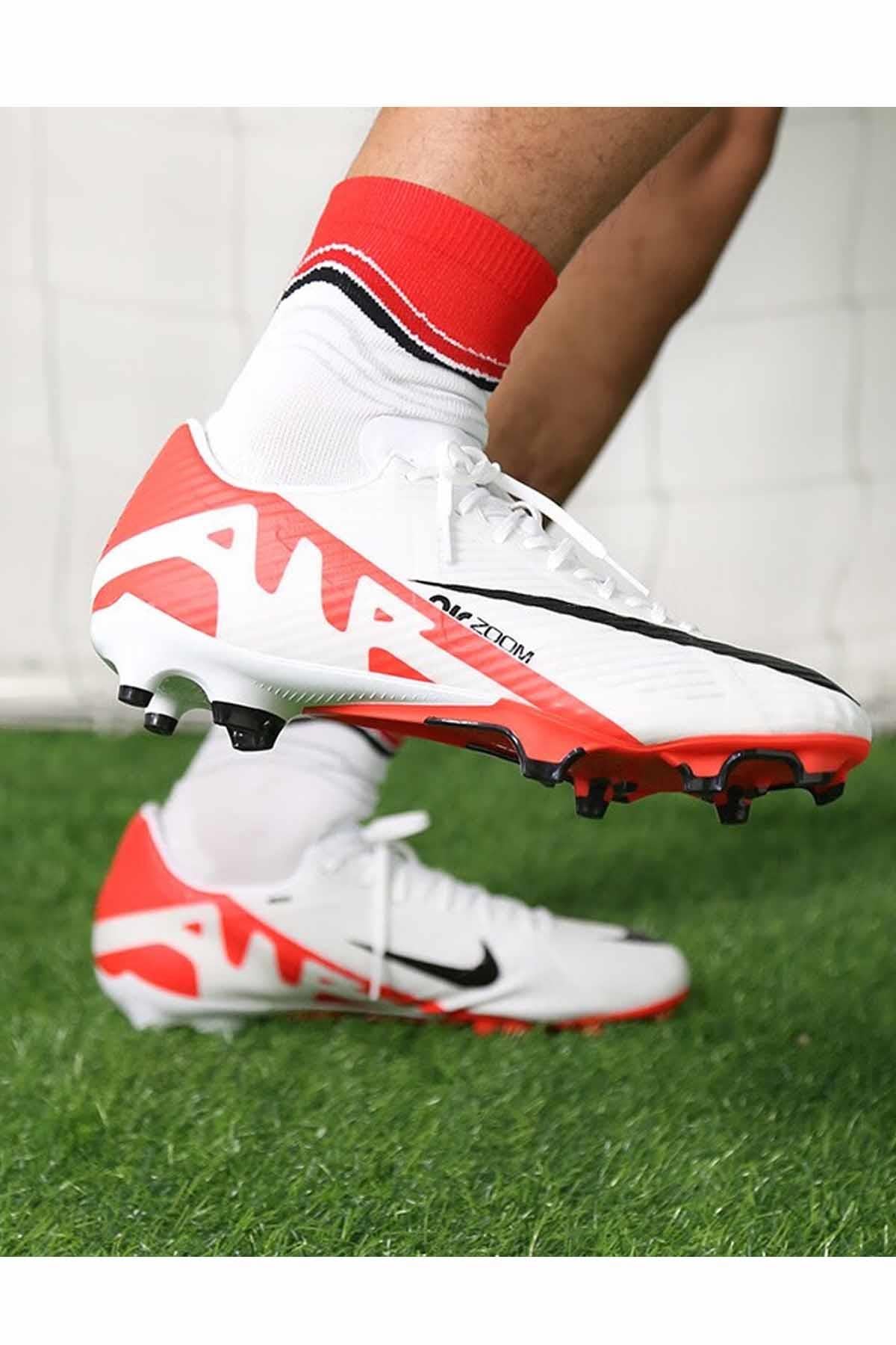 NIKEKramponNike Zoom Vapor 15 Yarı pro Erkek Krampon Ayakkabı DJ5631-600-BEYAZ
