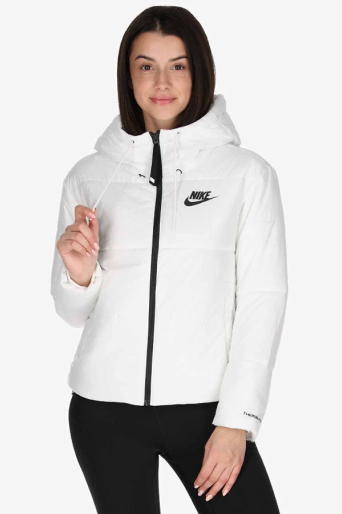 NIKEMontNike W Nsw TF RPL Classic Tape JKT Kadın Mont DJ6997-100-BEYAZ