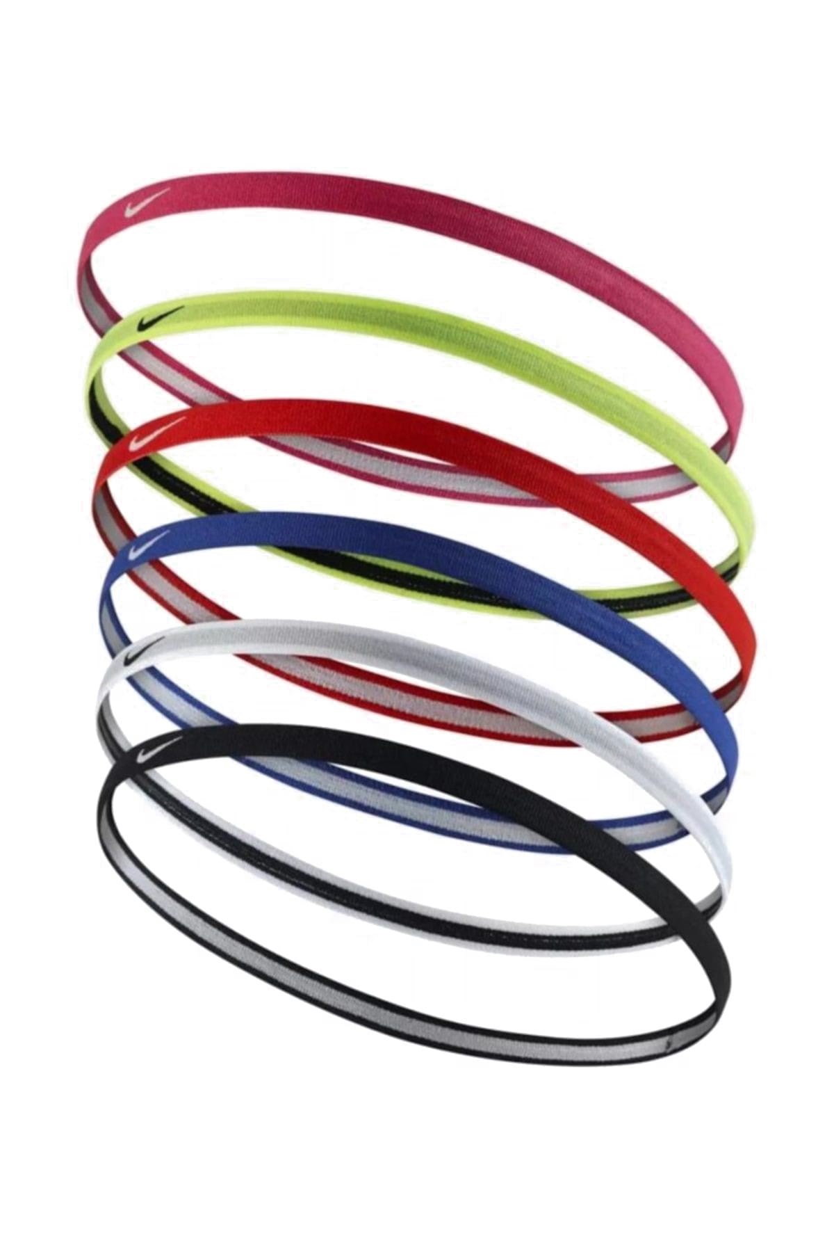 NIKESaç BandıNike Swoosh Sport Headbands 6Pk 2.0 University Unisex Saç Bandı N.JN.E0.951.OS-Çok Renkli