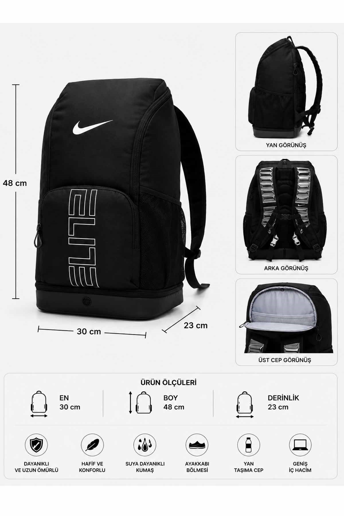 NIKESırt ÇantasıNike NK VARSITY ELITE BKPK Unisex Sırt Çantası HM9965-010SIYAH