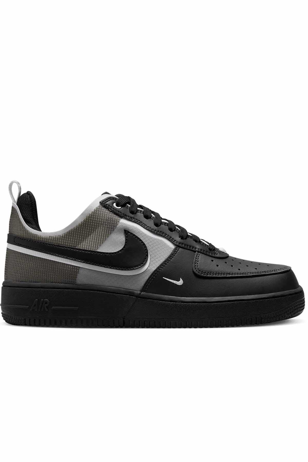 NIKESneakerNike Air Force 1 React Erkek Sneaker Ayakkabı DM0573-002-Siyah-Gri
